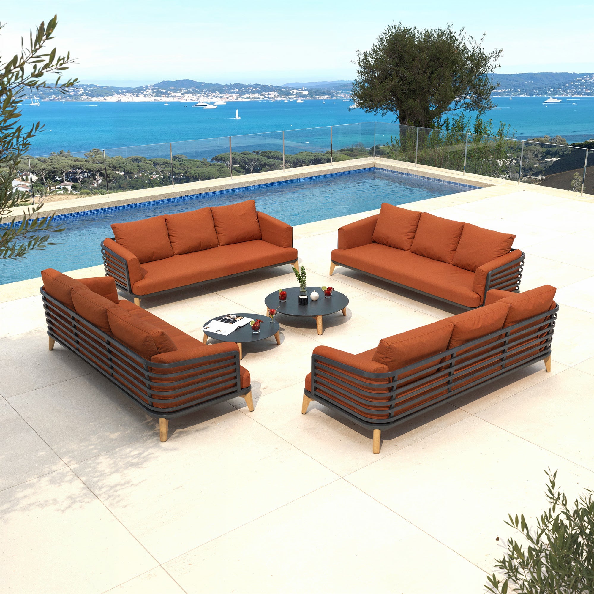 Conjunto de jardín Monte Carlo - 12 plazas