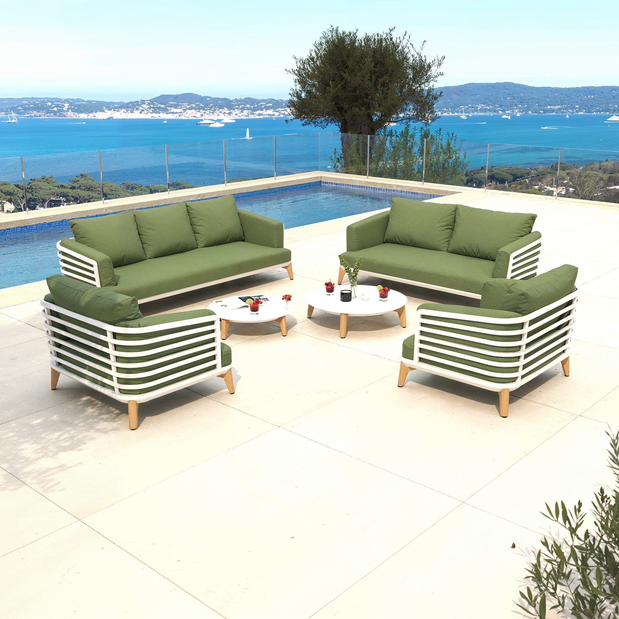 Conjunto de jardín Monte Carlo - 7 plazas