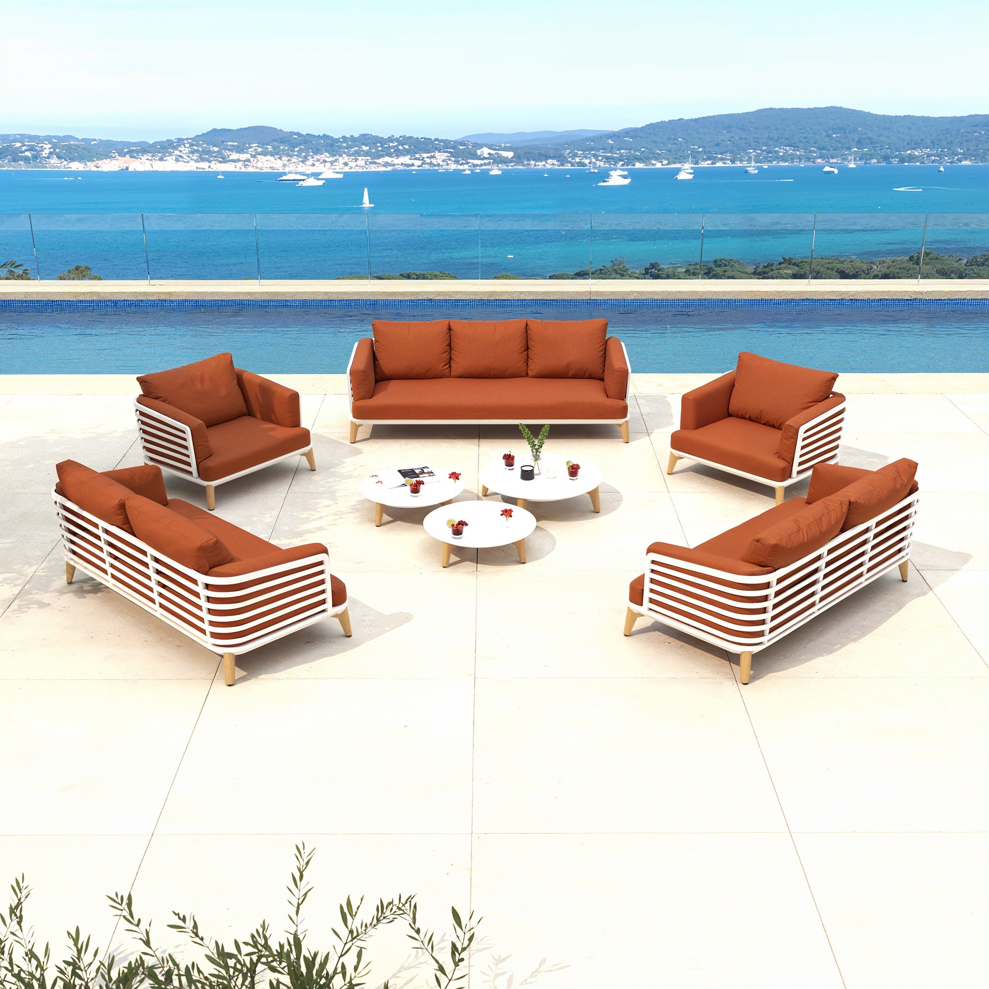 Salon de jardin Monte Carlo - 9 places