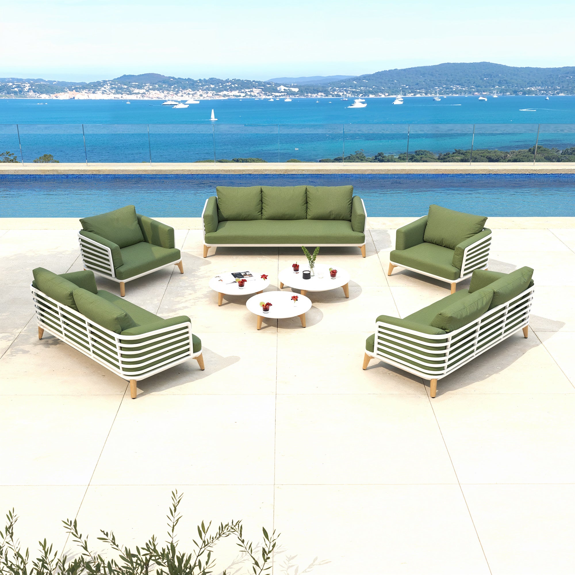 Salon de jardin Monte Carlo - 9 places