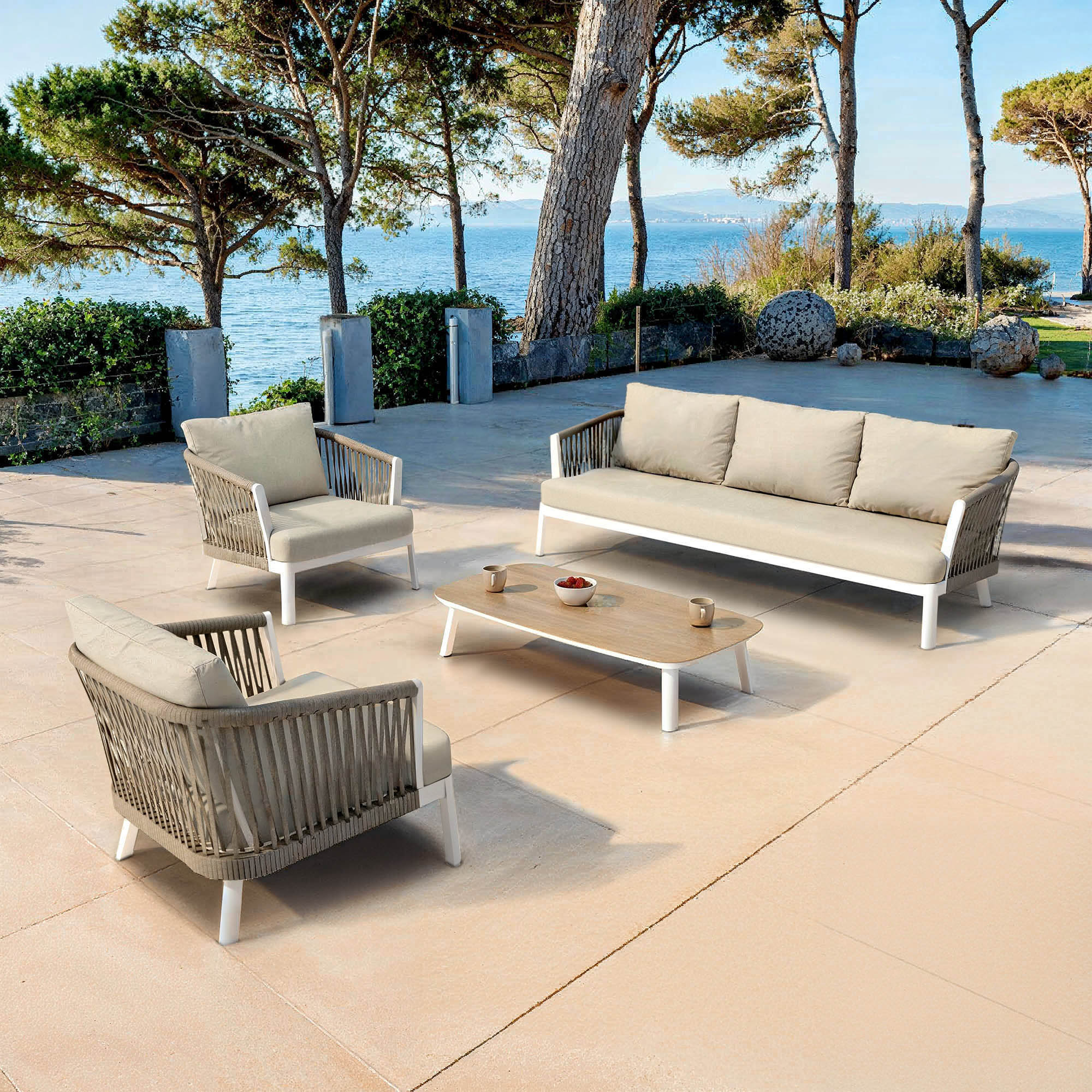 Salon de jardin Amalfi - 5 places