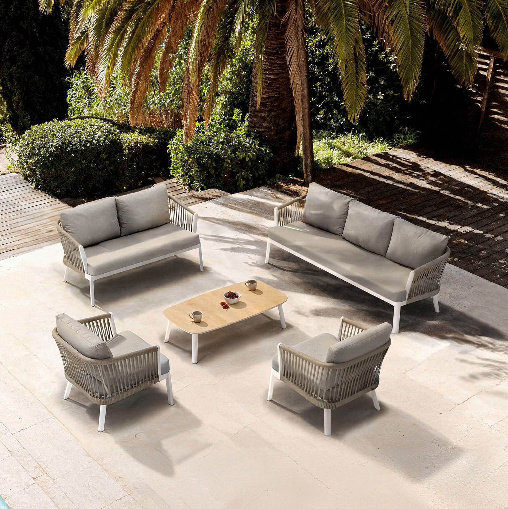 Conjunto de jardim Amalfi - 7 lugares