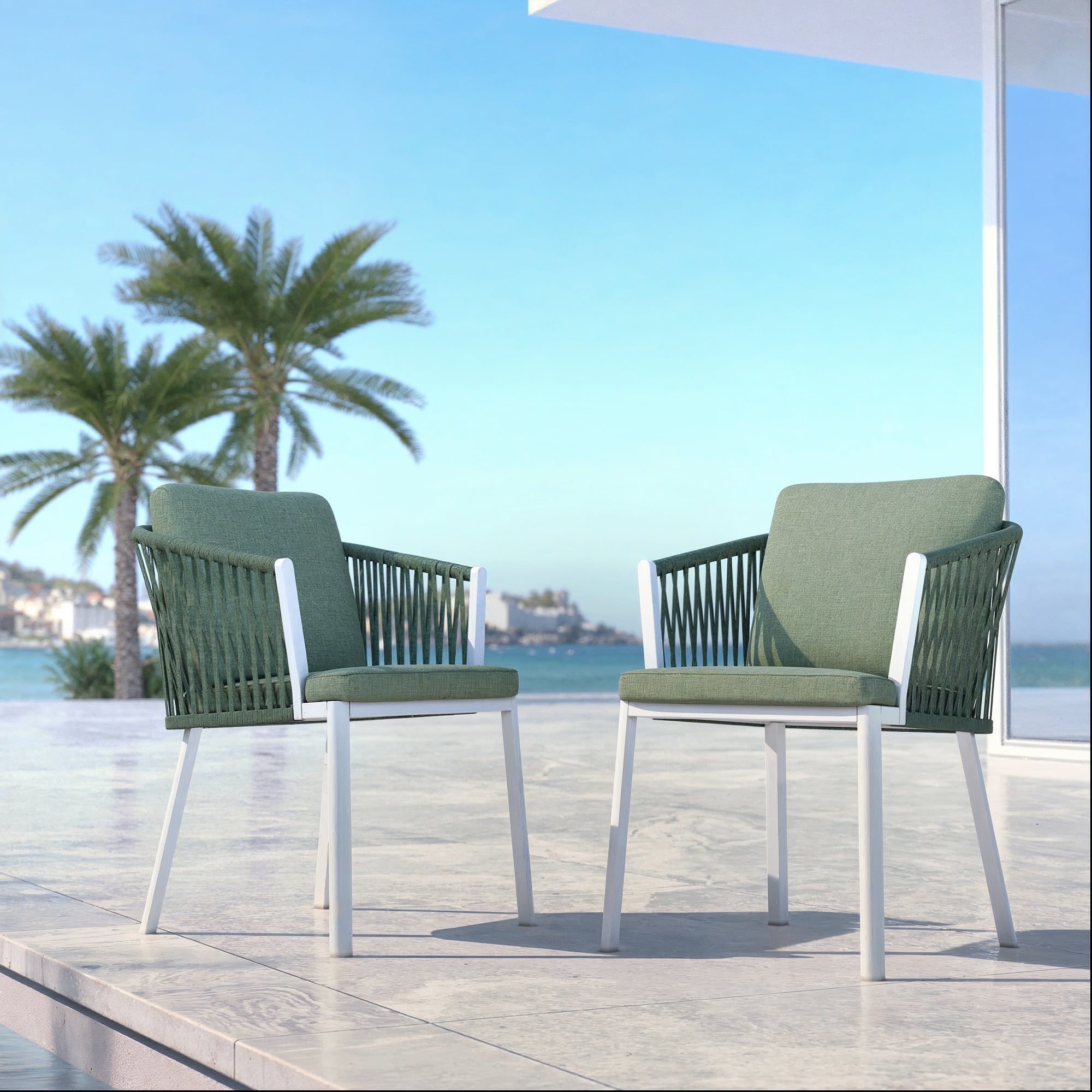 Set of 2 Amalfi garden armchairs