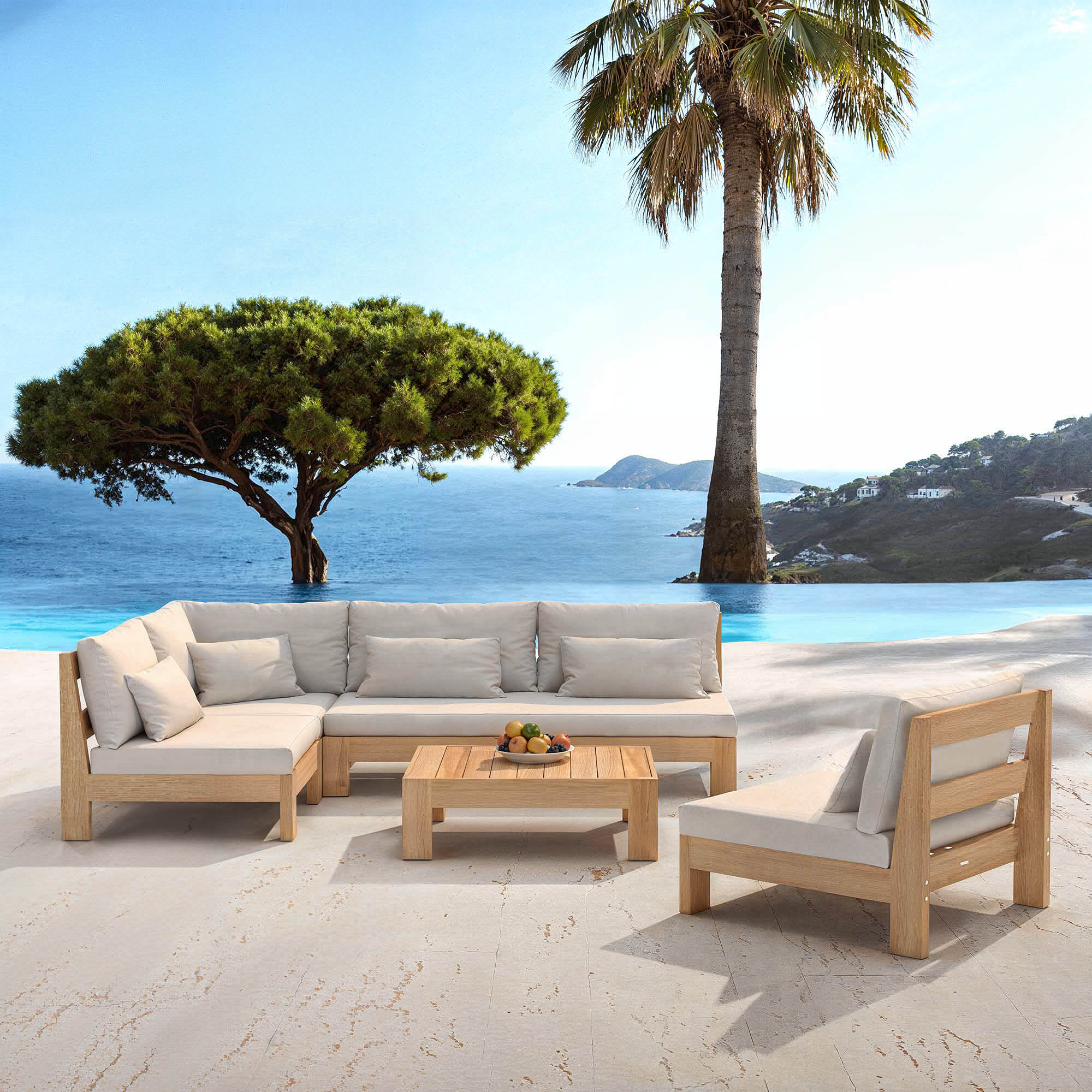 Borneo Corner Garden Set - 6 Seats