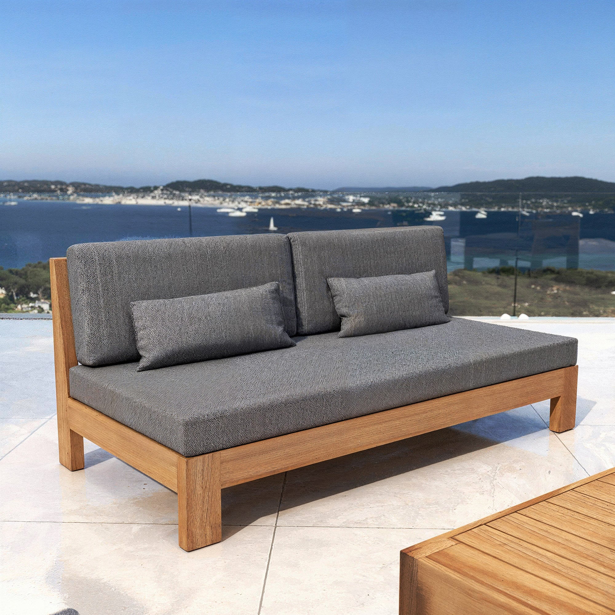 Borneo garden lounge with chaise longue - 5 seats