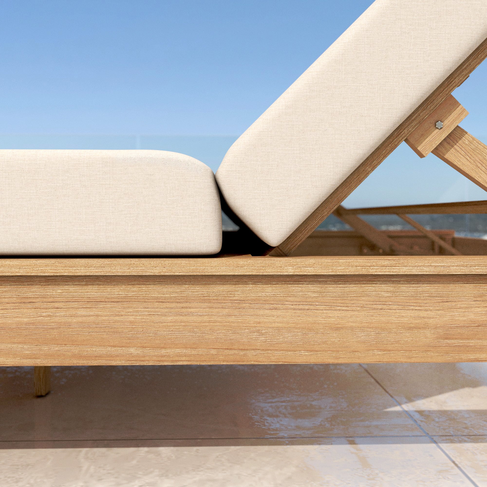 Double sun lounger Borneo