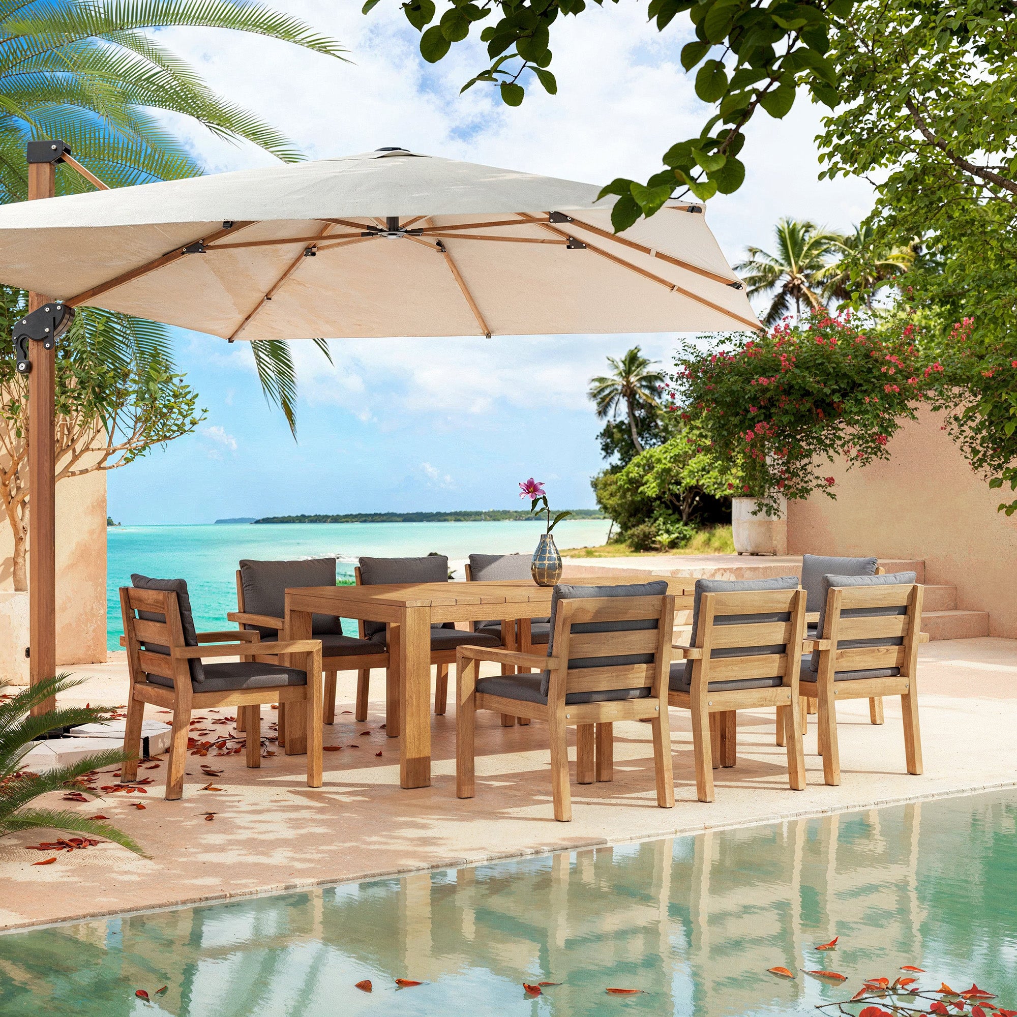 Conjunto de 2 cadeiras de refeição Bornéo