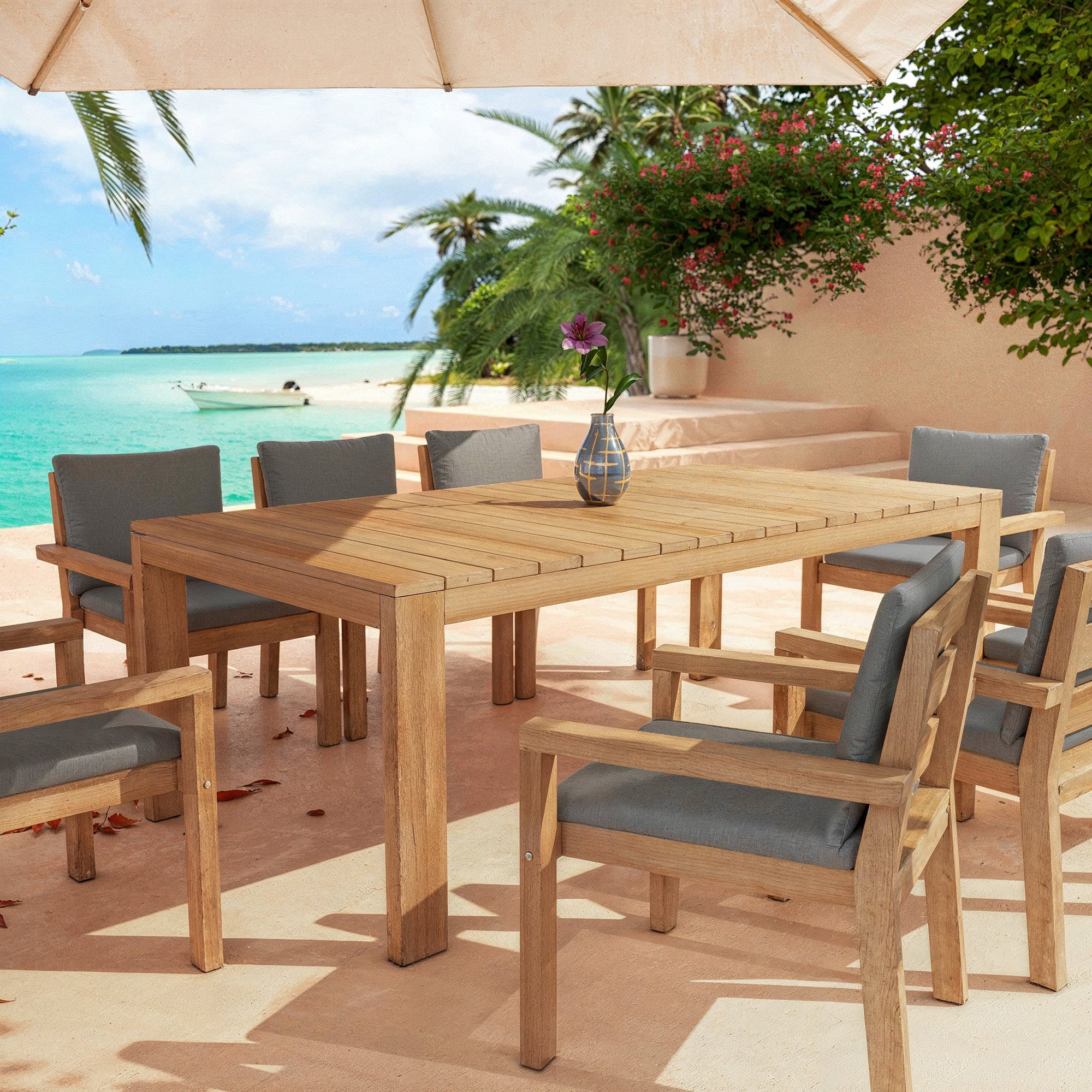 Conjunto de 2 cadeiras de refeição Bornéo