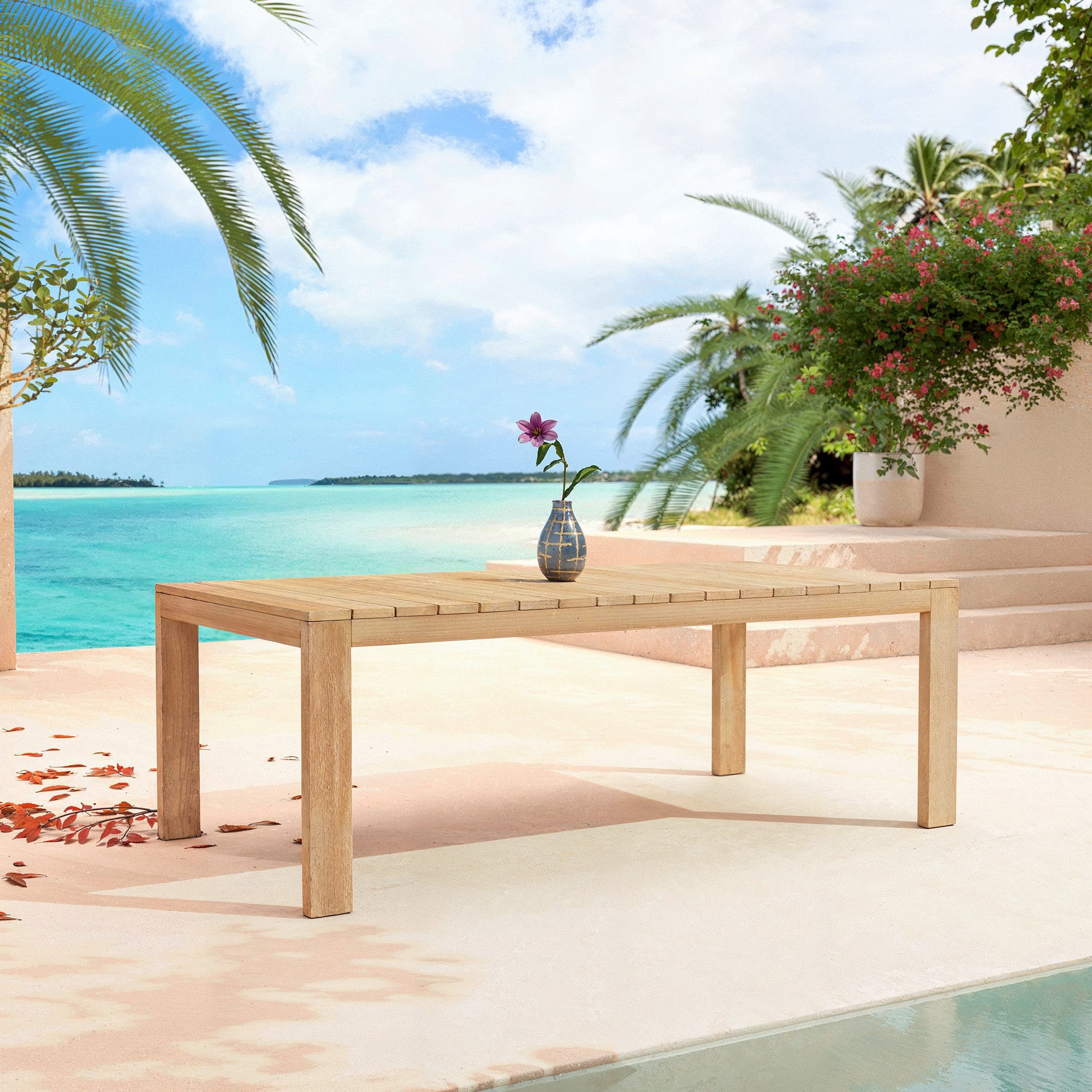 Tavolo da giardino rettangolare Borneo ( 215x110 )