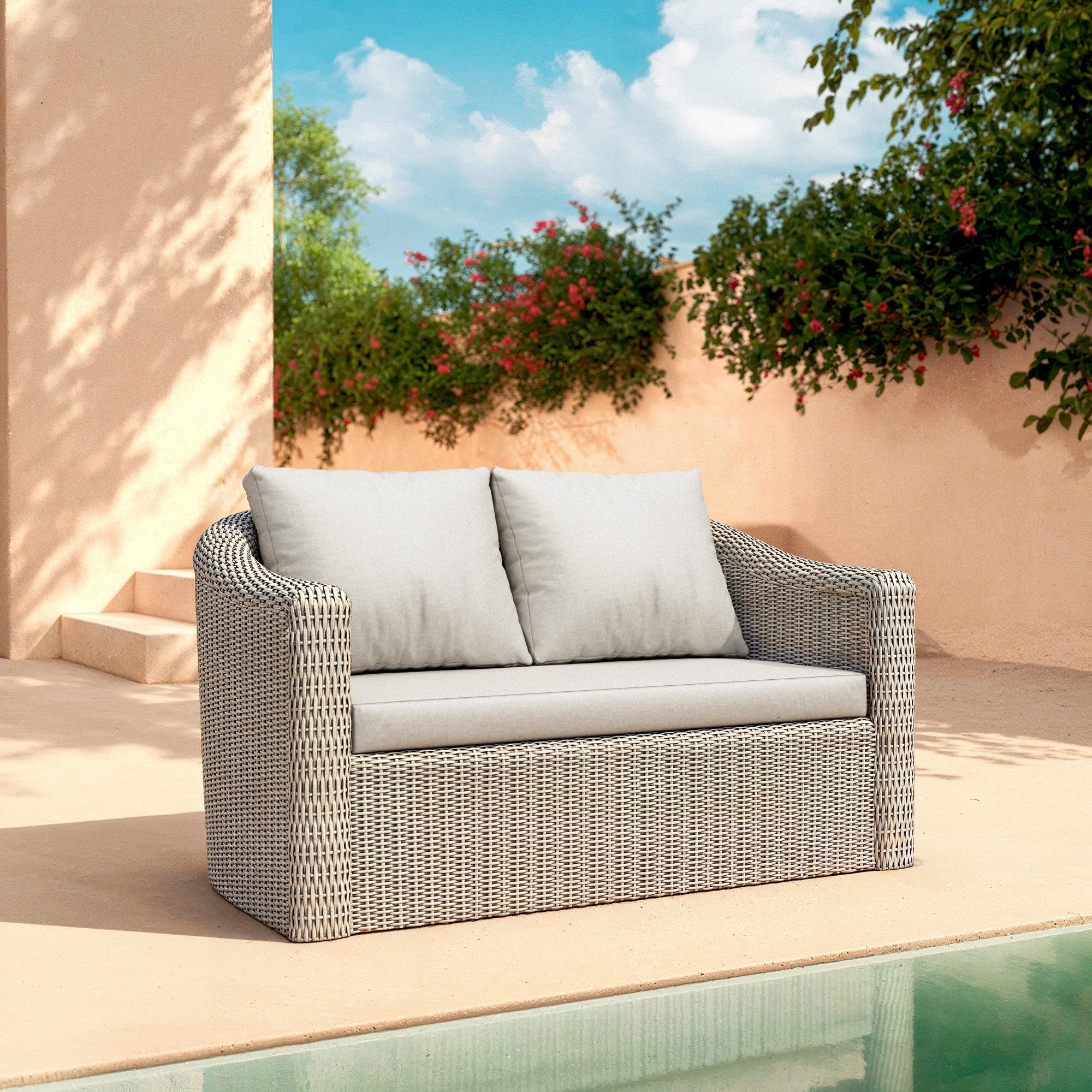 Calvi 2-seater garden lounge sofa