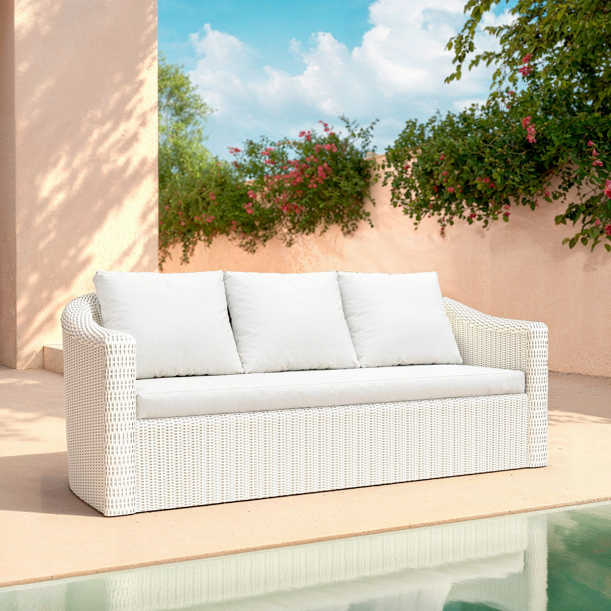 Sofá de jardín 3 plazas Calvi