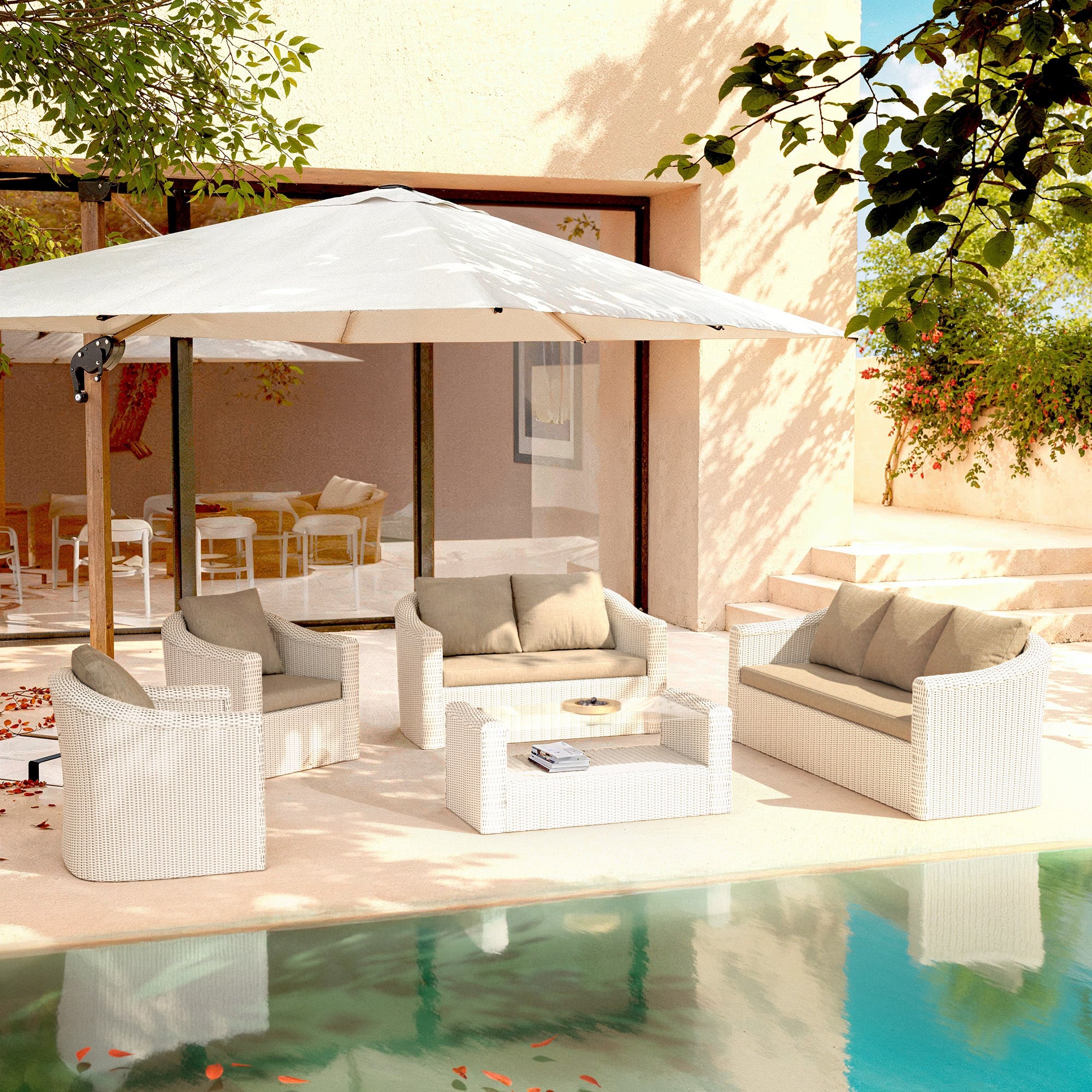 Conjunto de jardim Calvi - 7 lugares