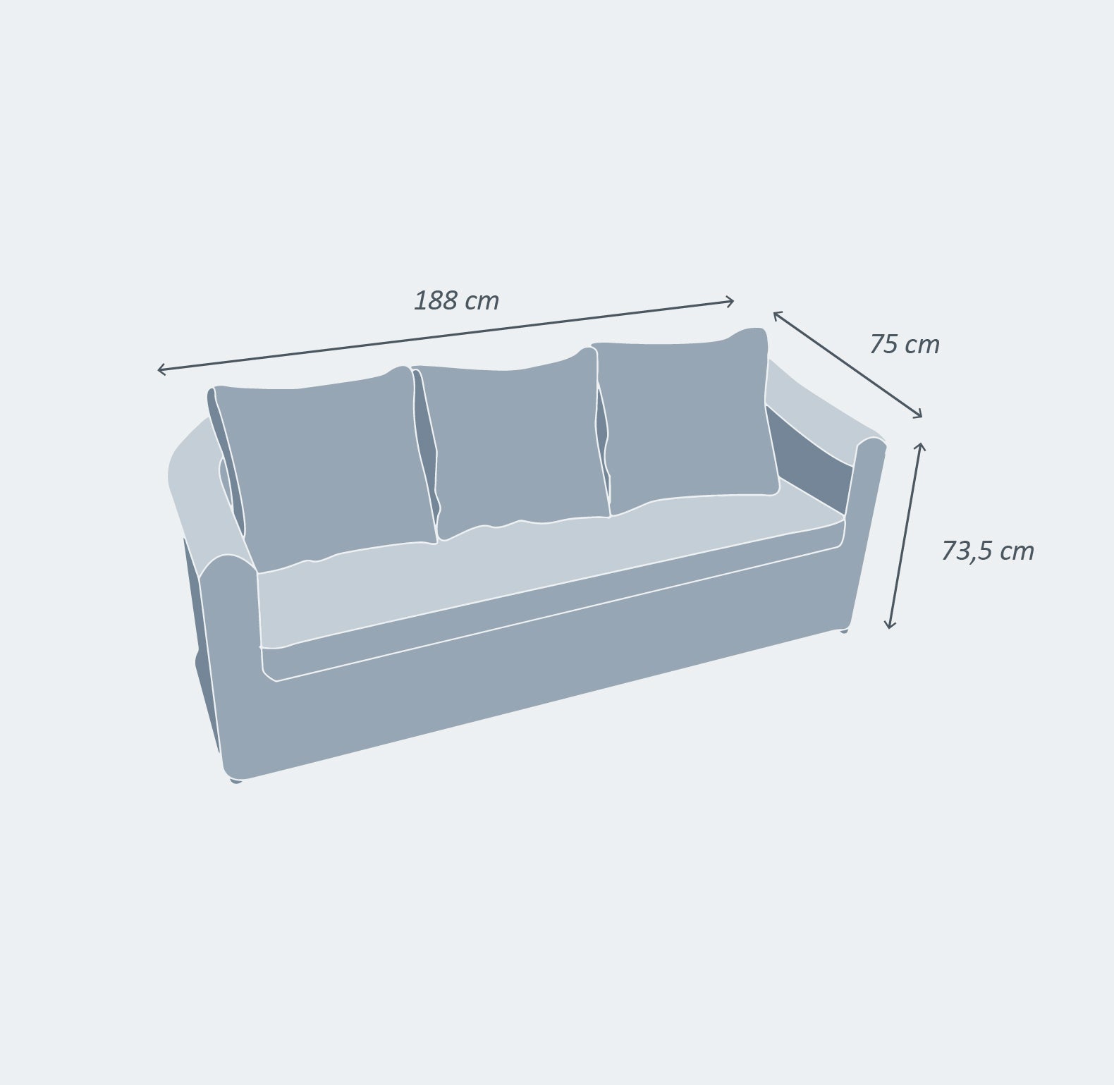Conjunto de jardim Calvi - 7 lugares