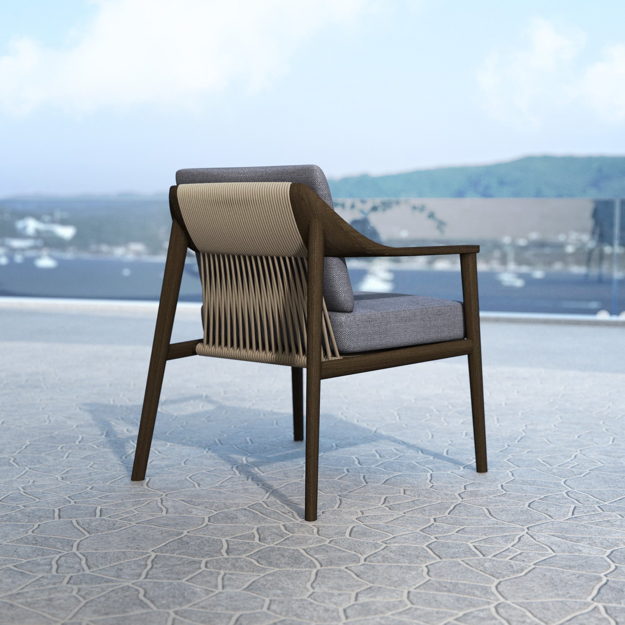 Fauteuil de repas en Teck Cap Ferrat