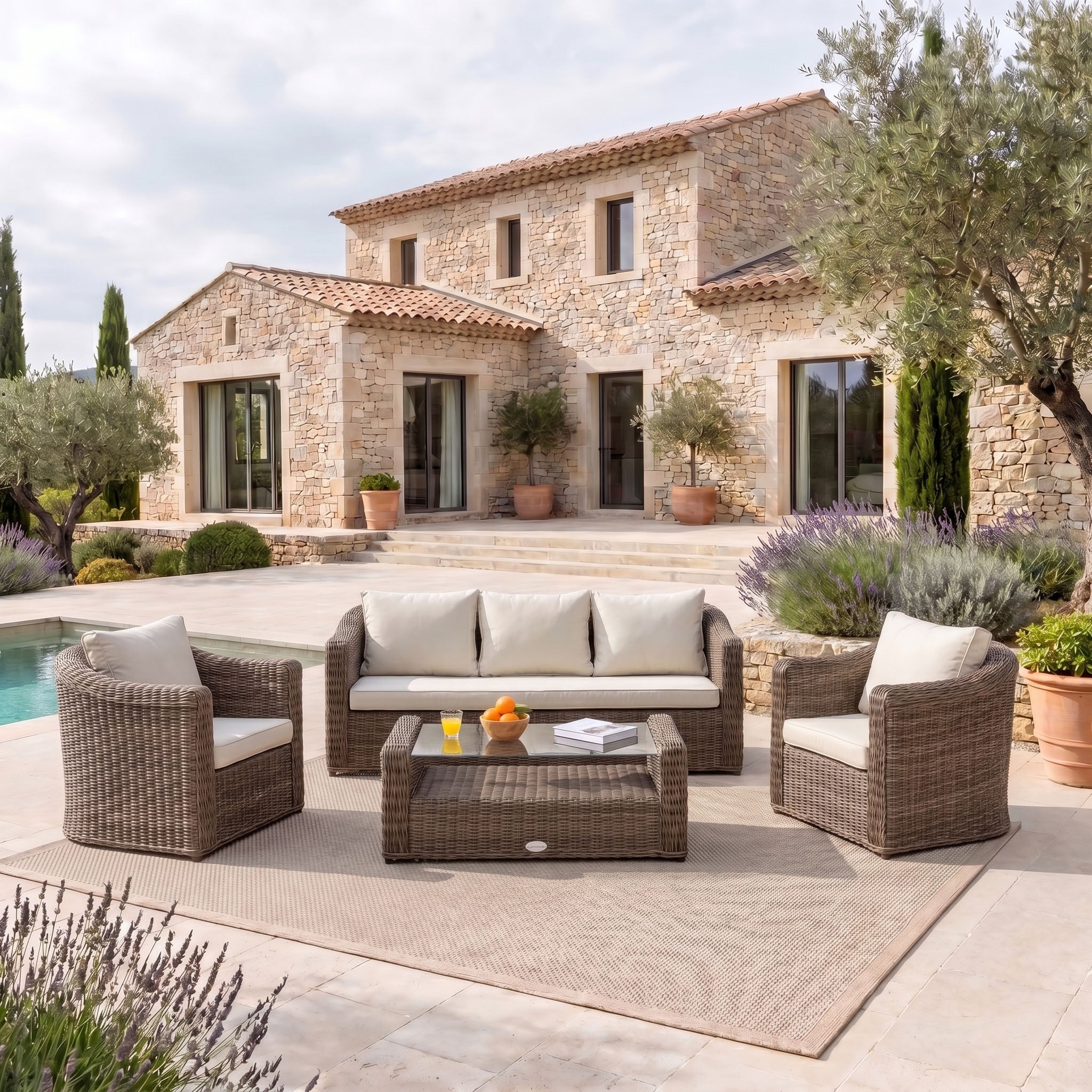 Calvi sofa set - 5 seats (UK)