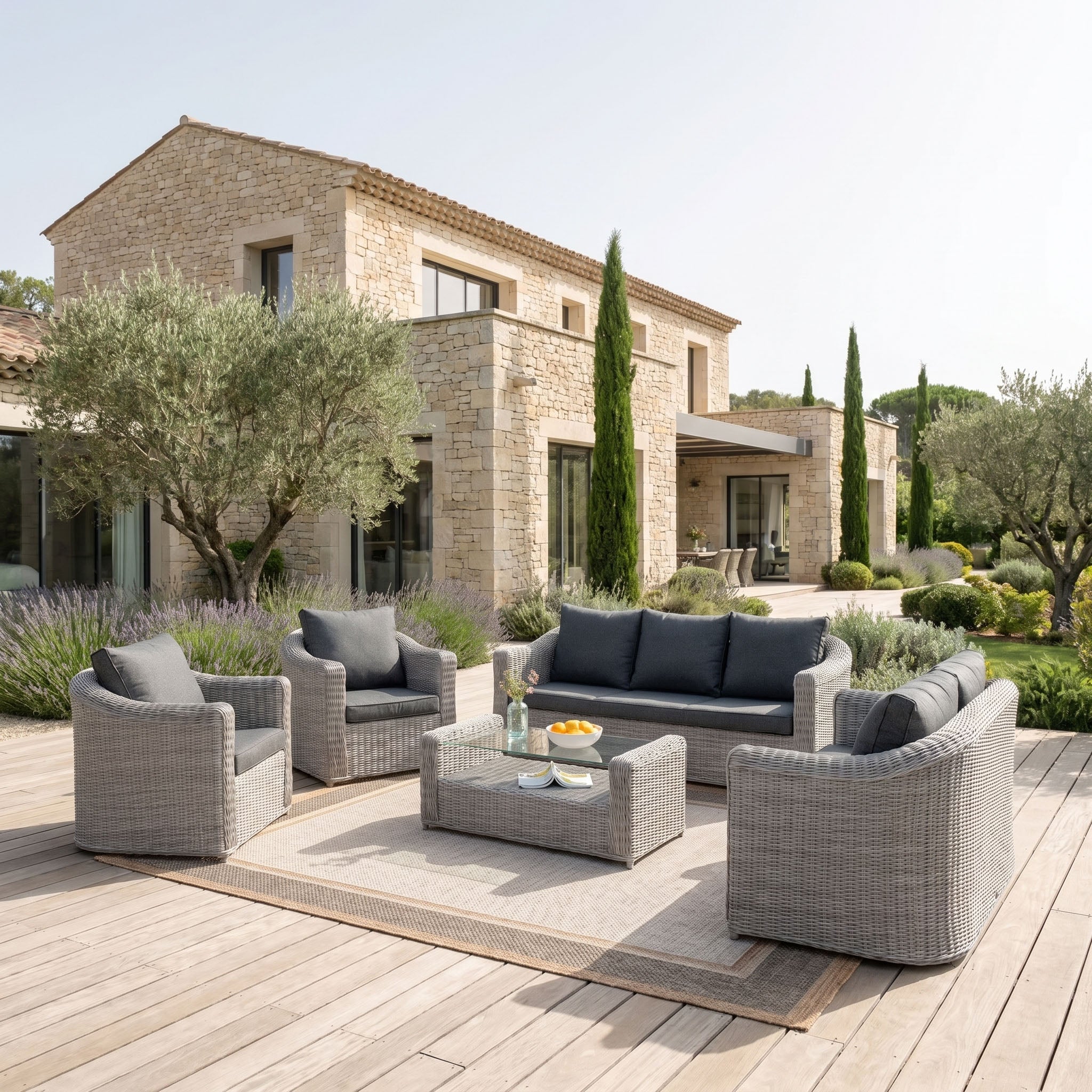 Salon de jardin Calvi - 7 places