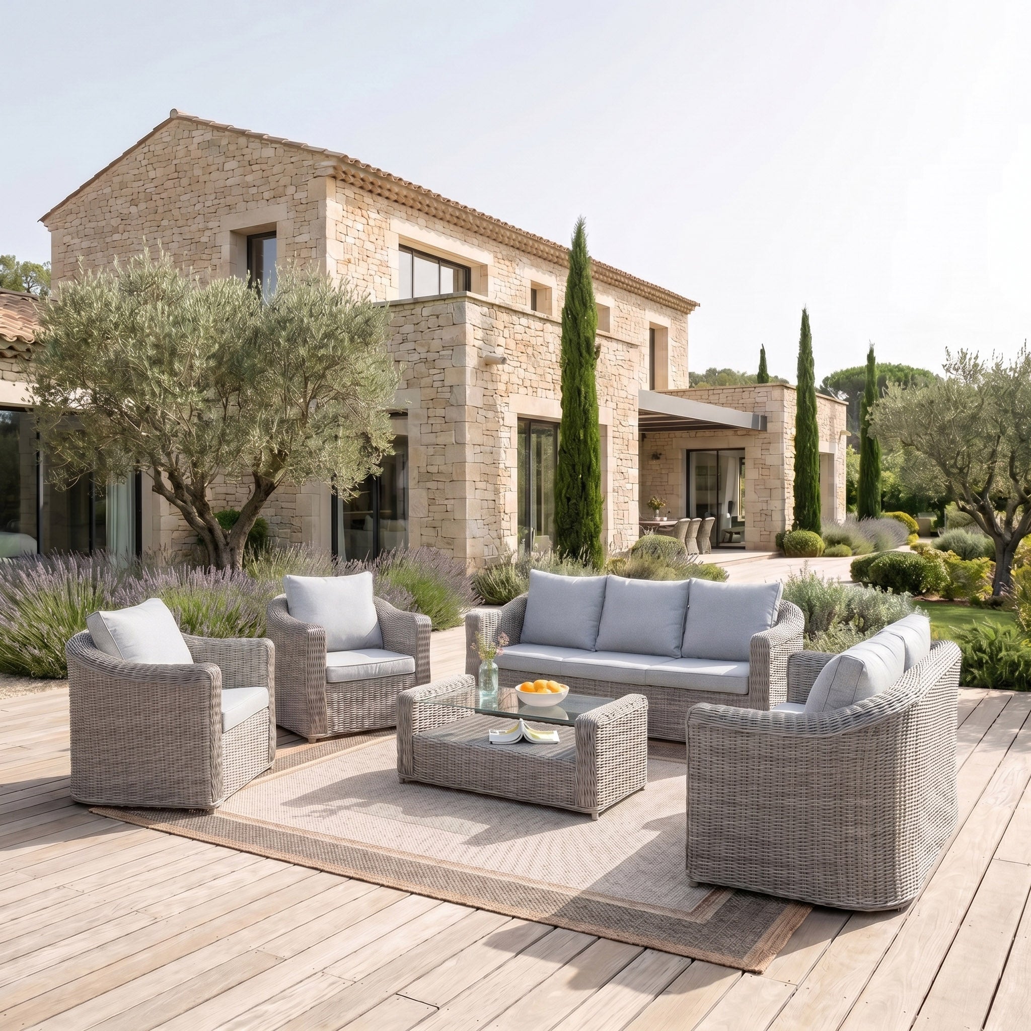 Conjunto de jardim Calvi - 7 lugares