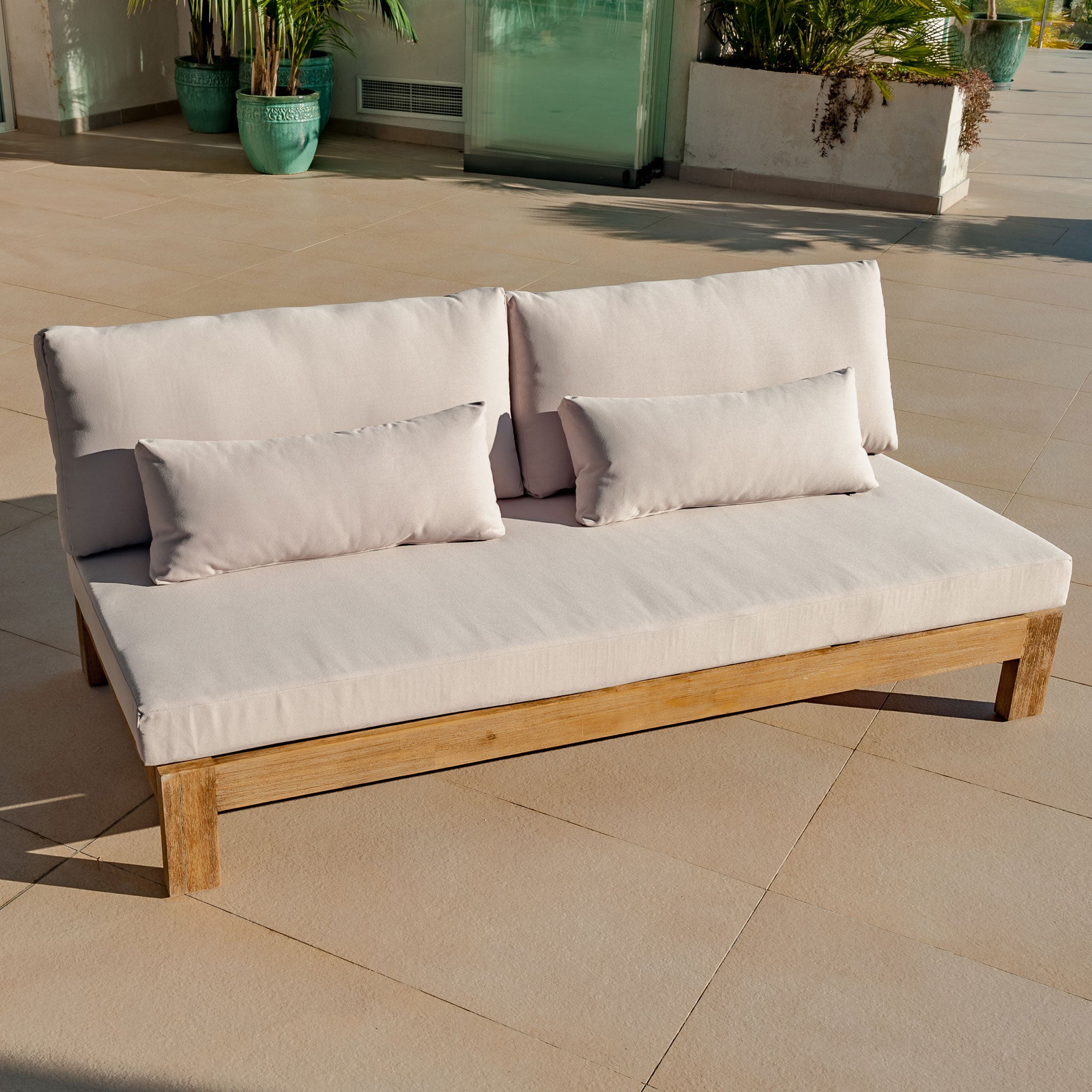 Borneo garden lounge with chaise longue - 5 seats