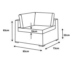 Lounge-Set Mallorca – 4 Sitzplätze