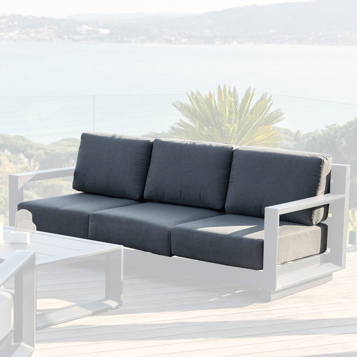 Housses de coussins pour canapé 3 places Elba