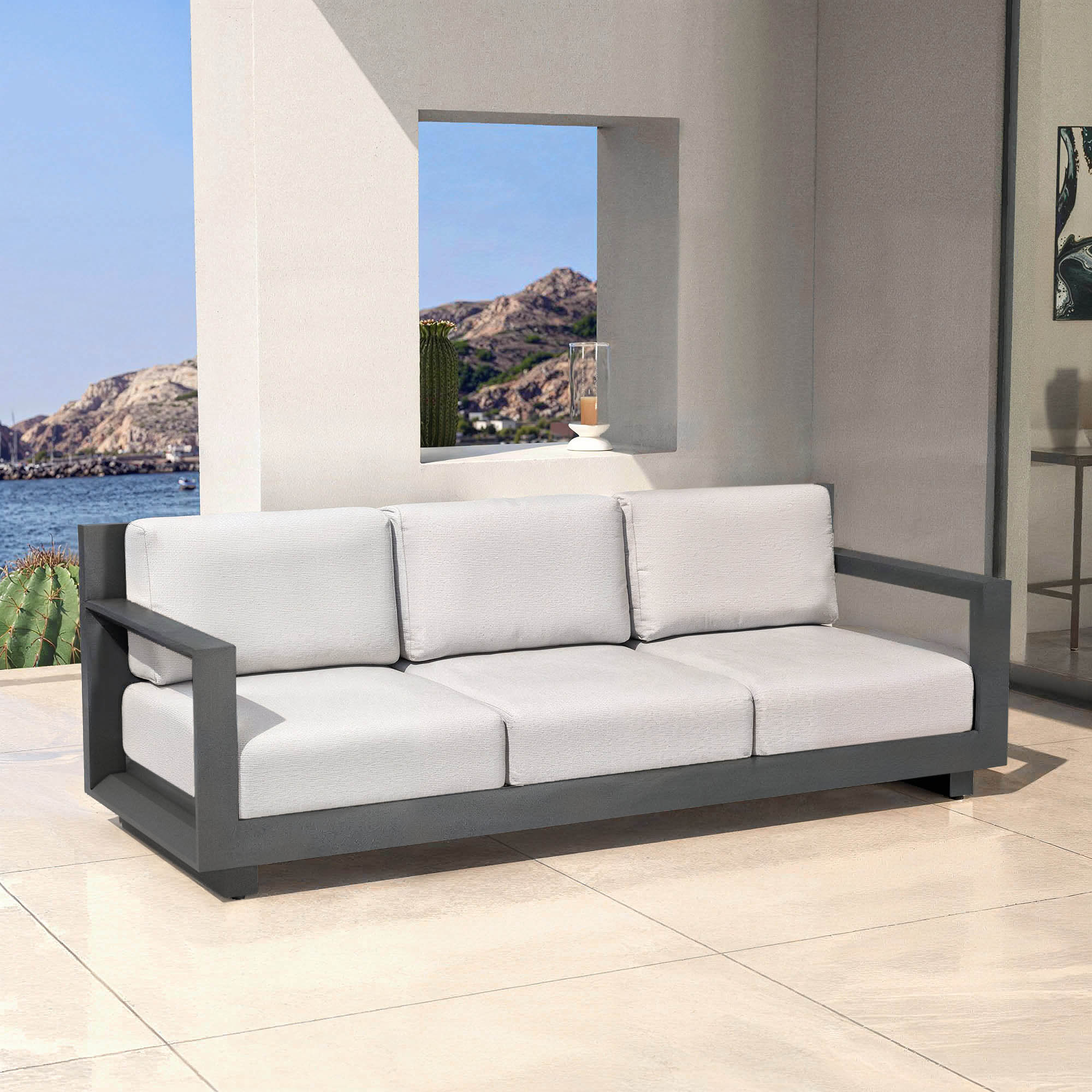 Elba 3-seater garden sofa