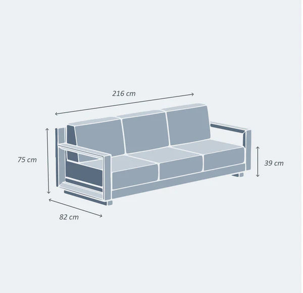 Elba sofa set - 5 seats (UK)