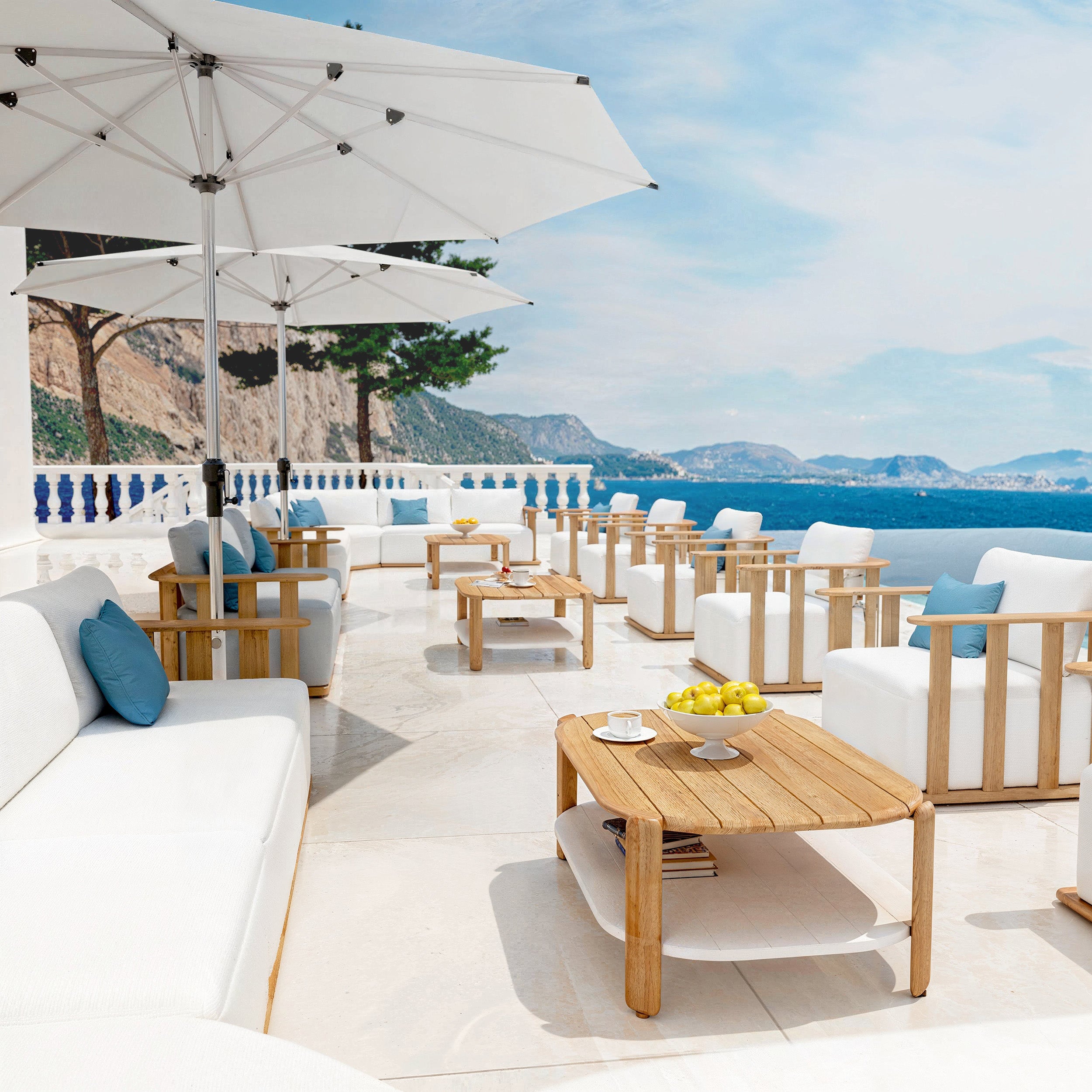 Java teak garden armchair