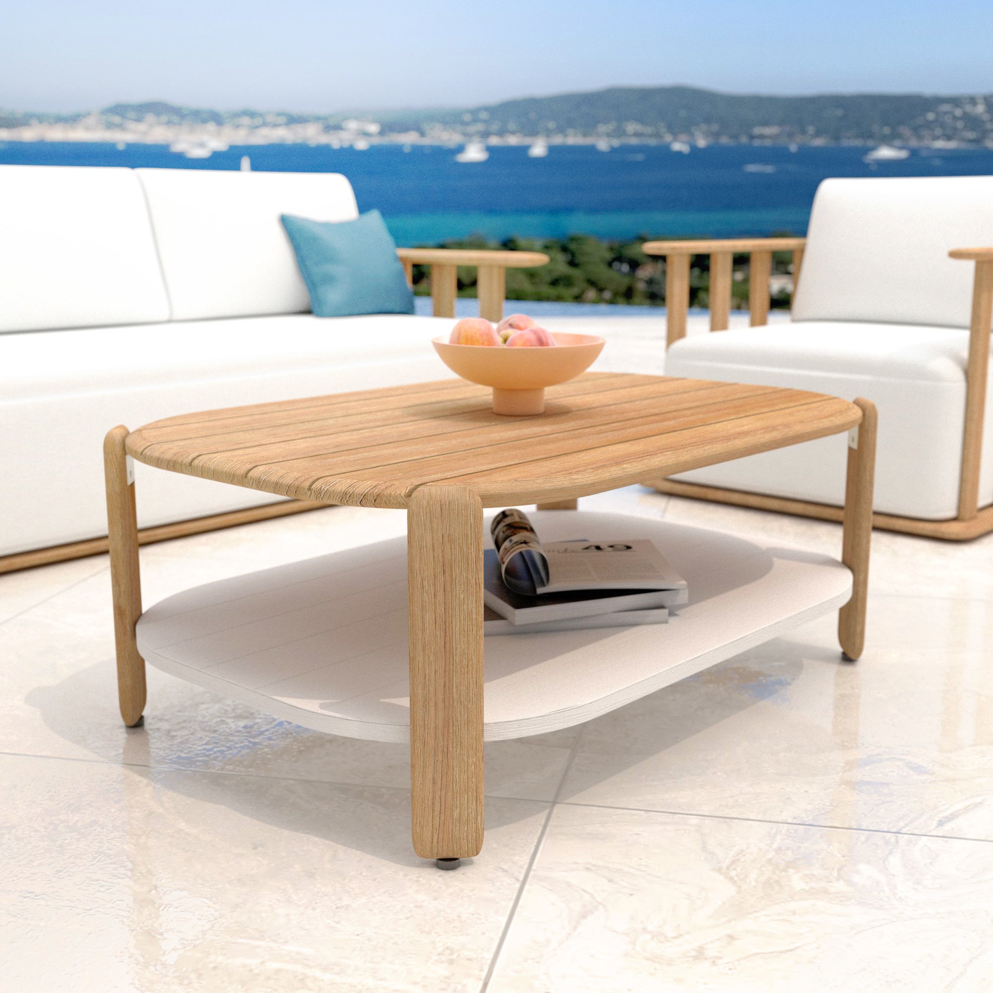 Table basse rectangulaire Java (100x70x40cm) - Mobellia