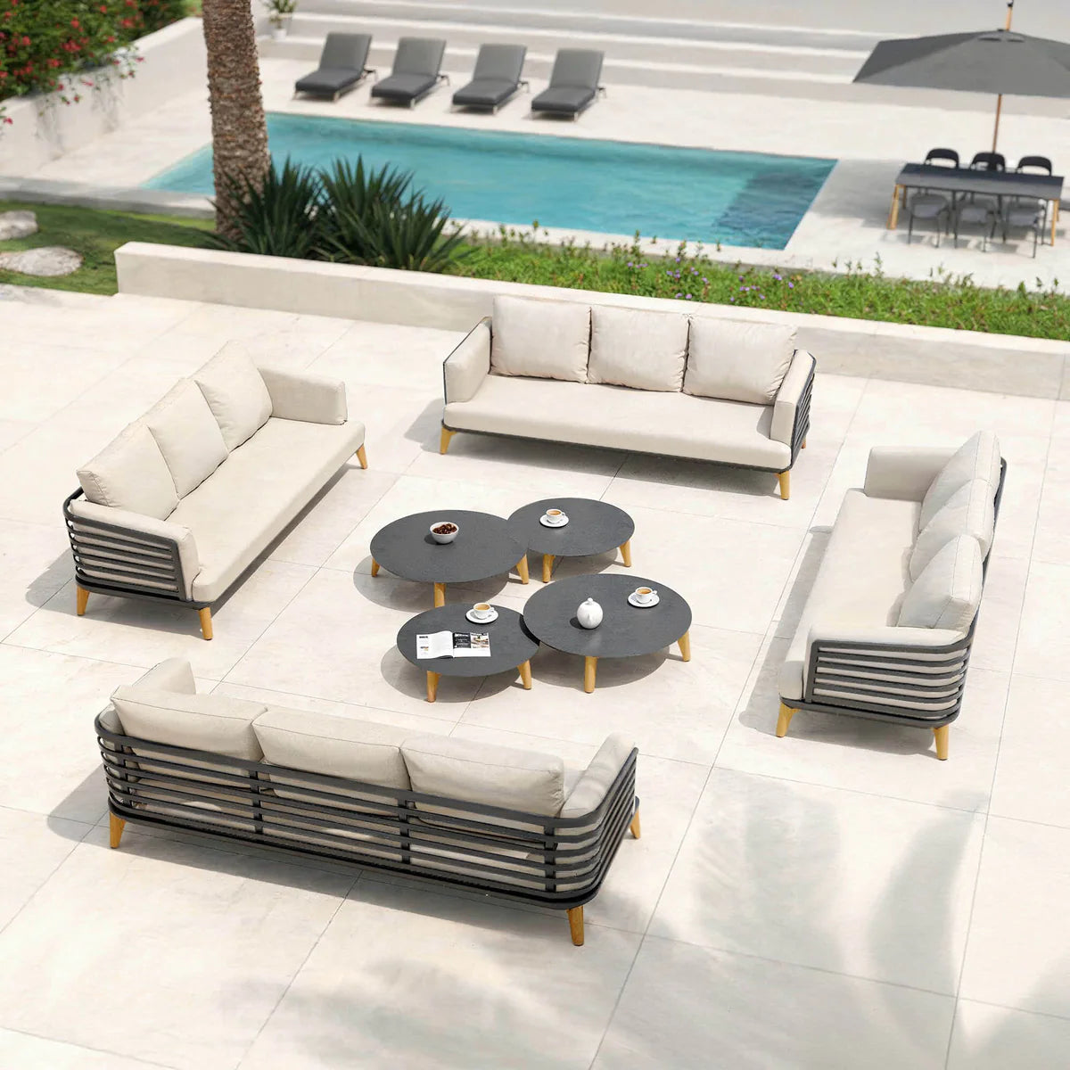 Lounge-set Monte Carlo - 12 Plätze (UK)