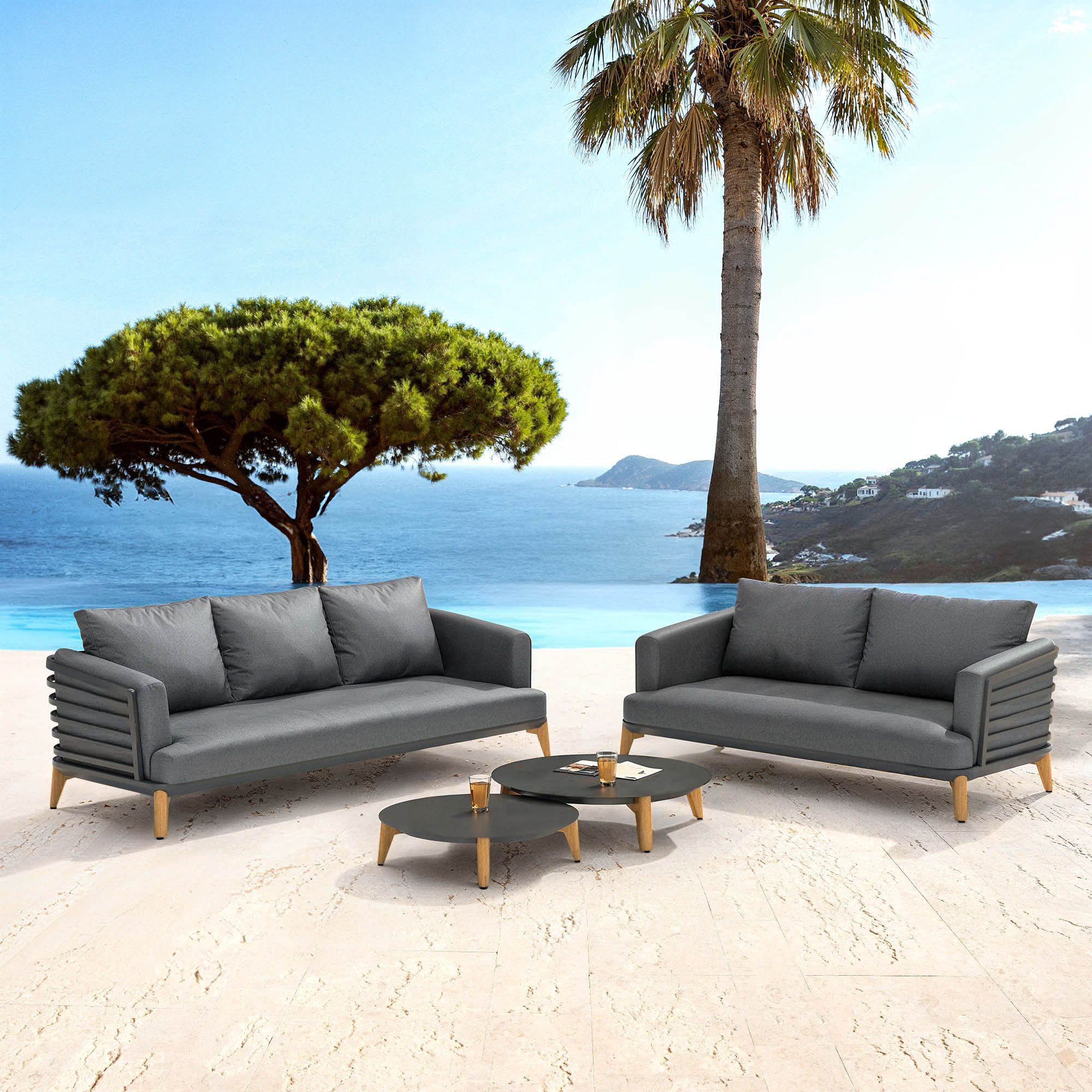 Monte Carlo garden furniture set - 5 seats