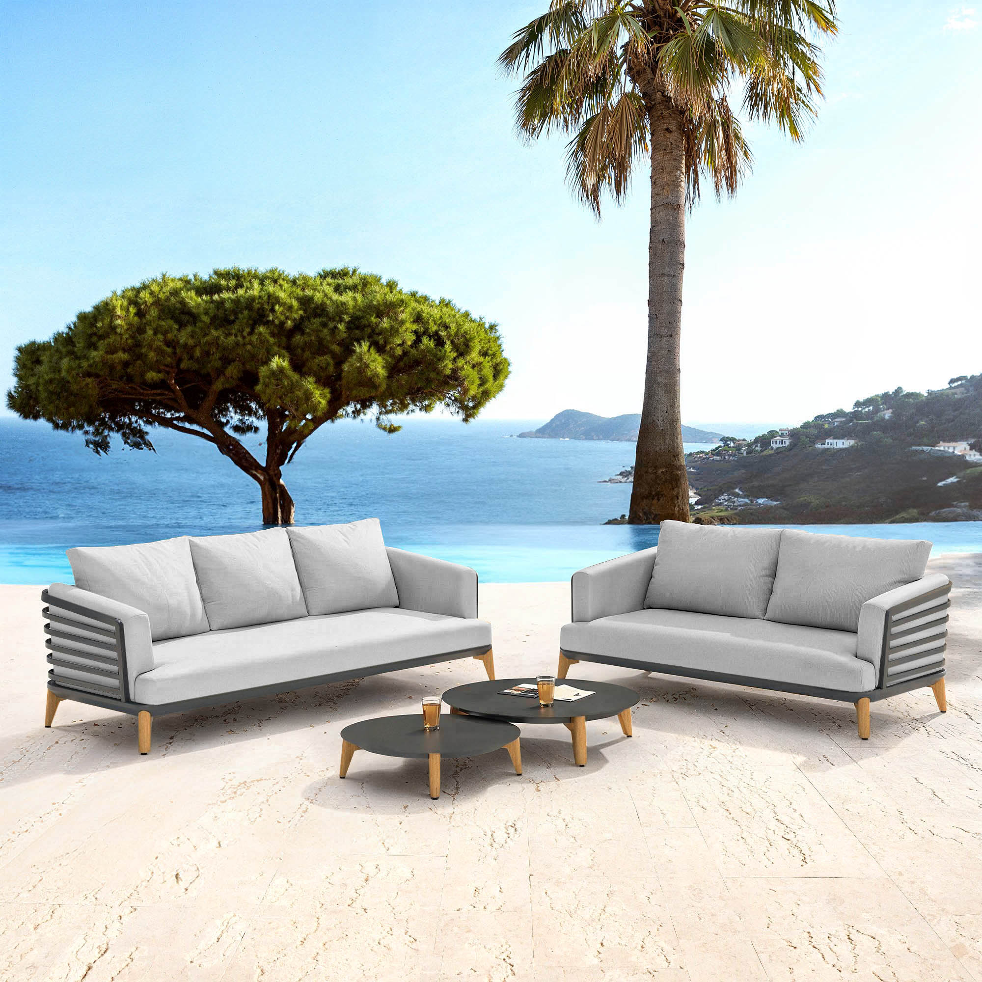 Monte Carlo garden furniture set - 5 seats
