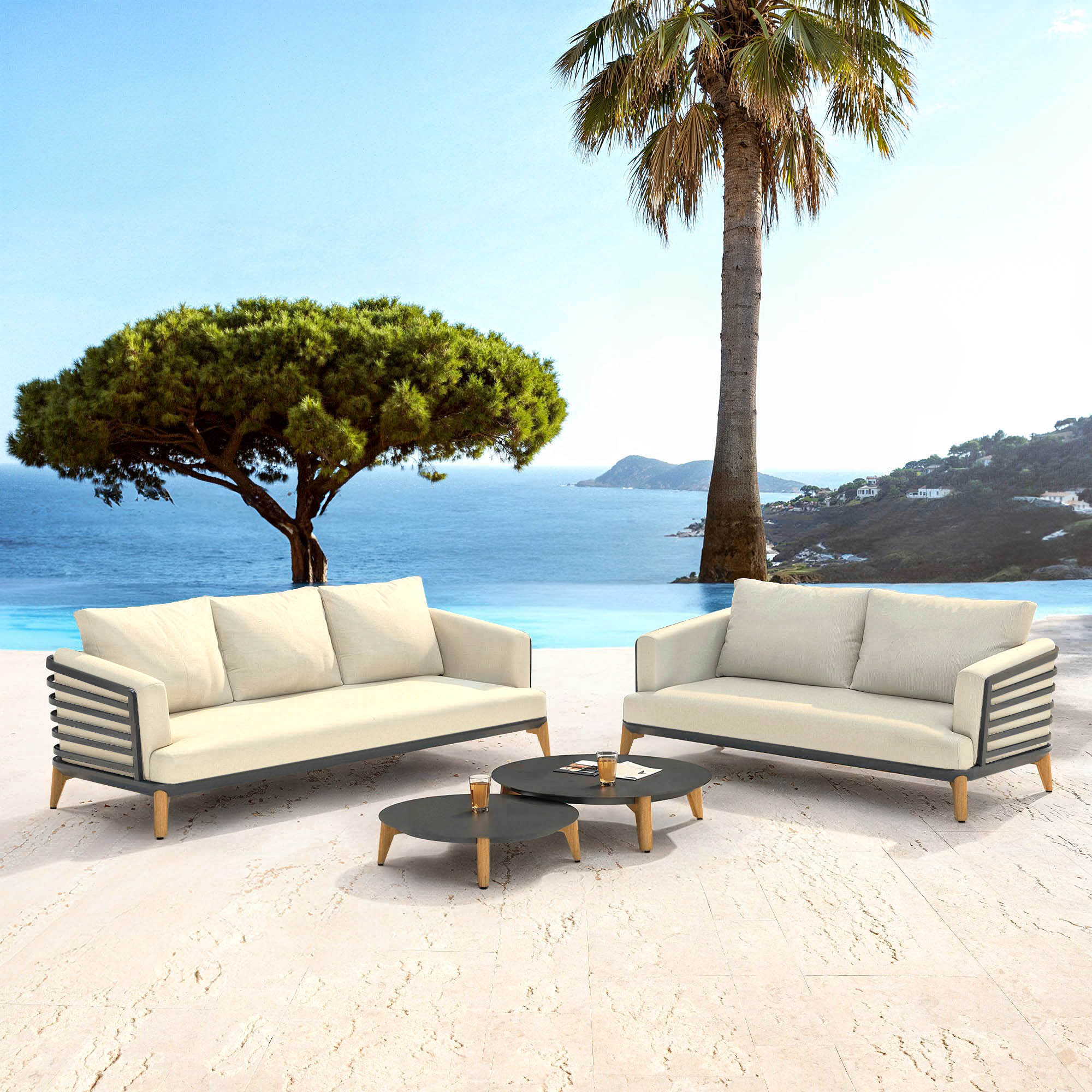 Monte Carlo garden furniture set - 5 seats