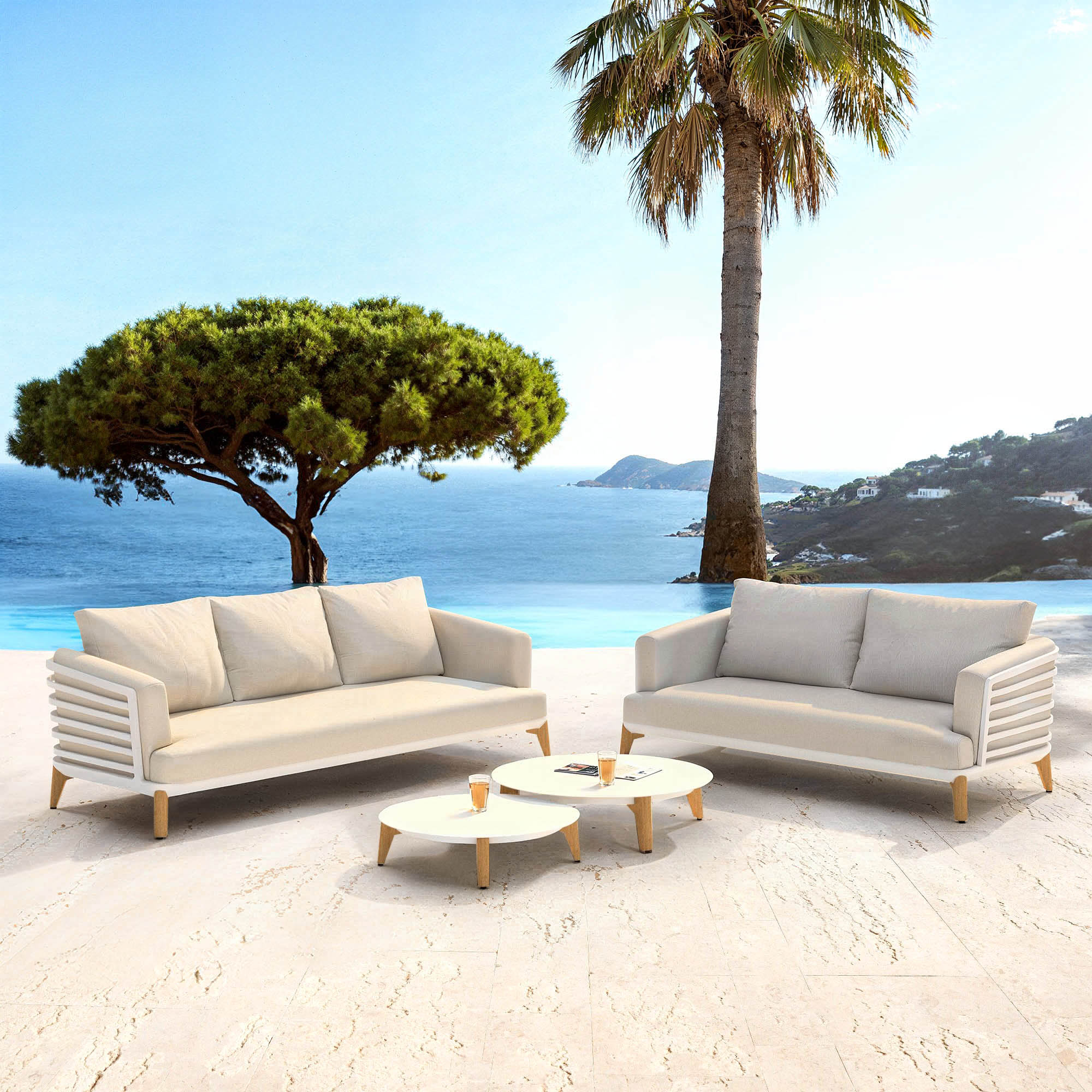 Monte Carlo garden furniture set - 5 seats