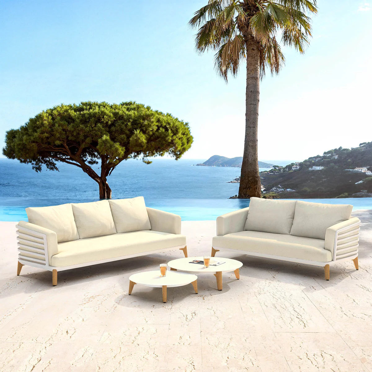 Monte Carlo garden furniture set - 5 seats (UK)