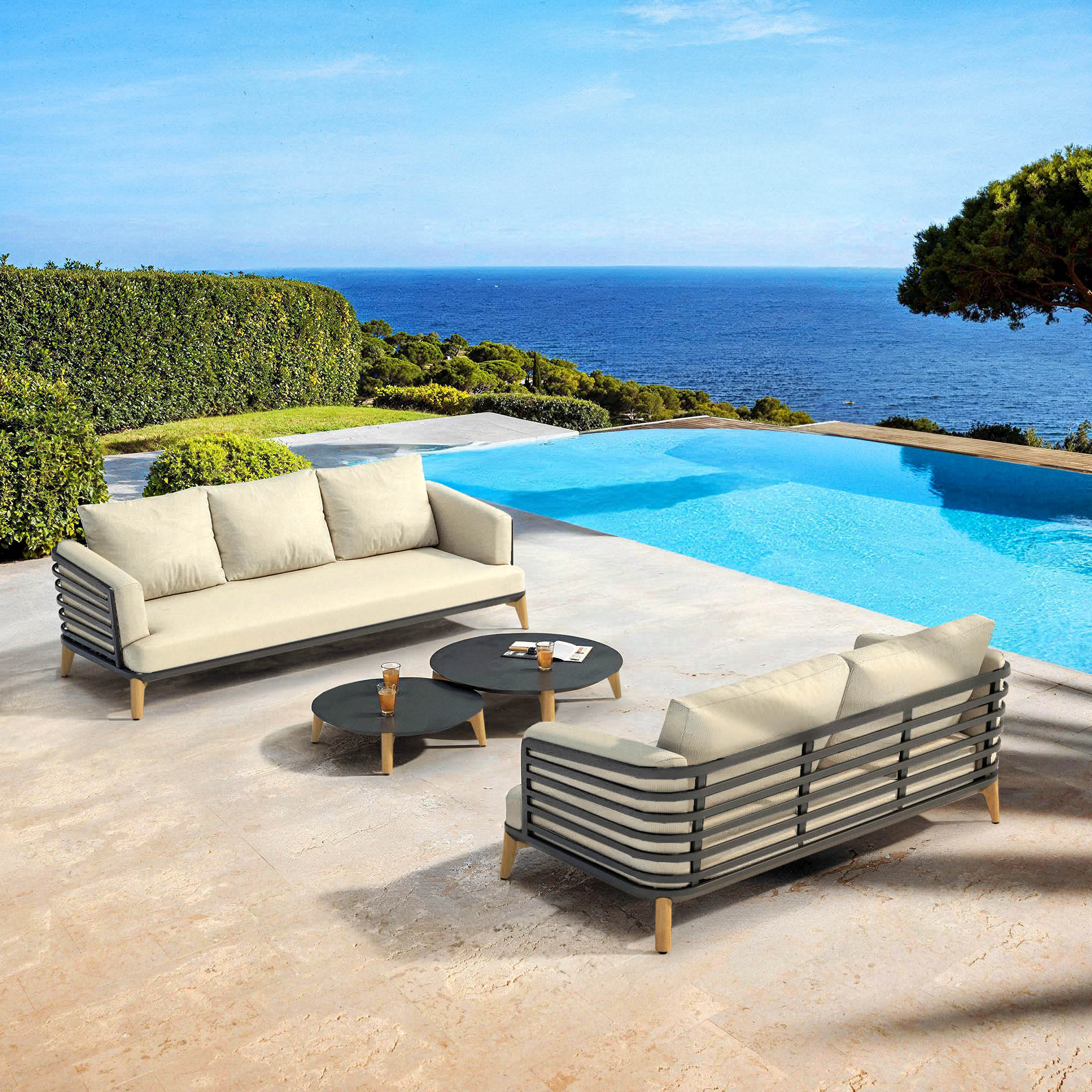 Monte Carlo garden furniture set - 5 seats