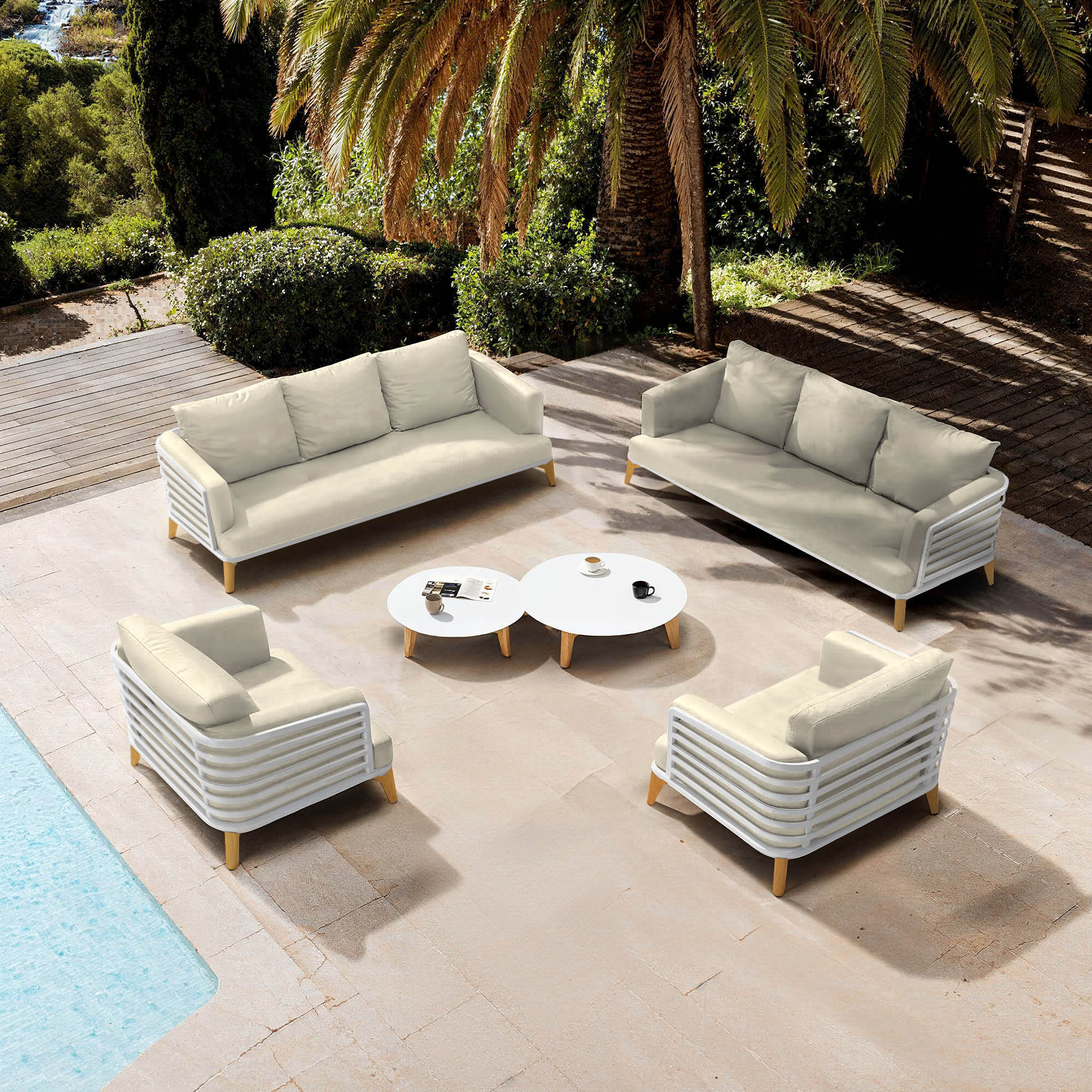 Monte Carlo garden furniture set - 8 seats
