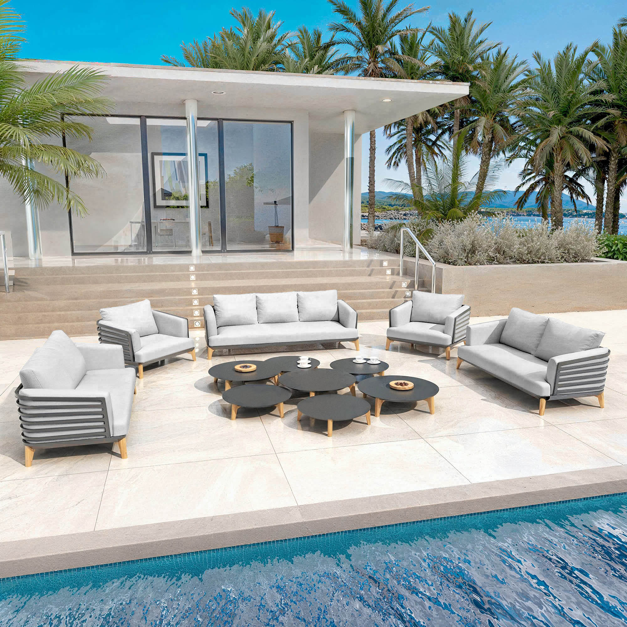 Monte Carlo Garden Furniture Set - 9 Seats