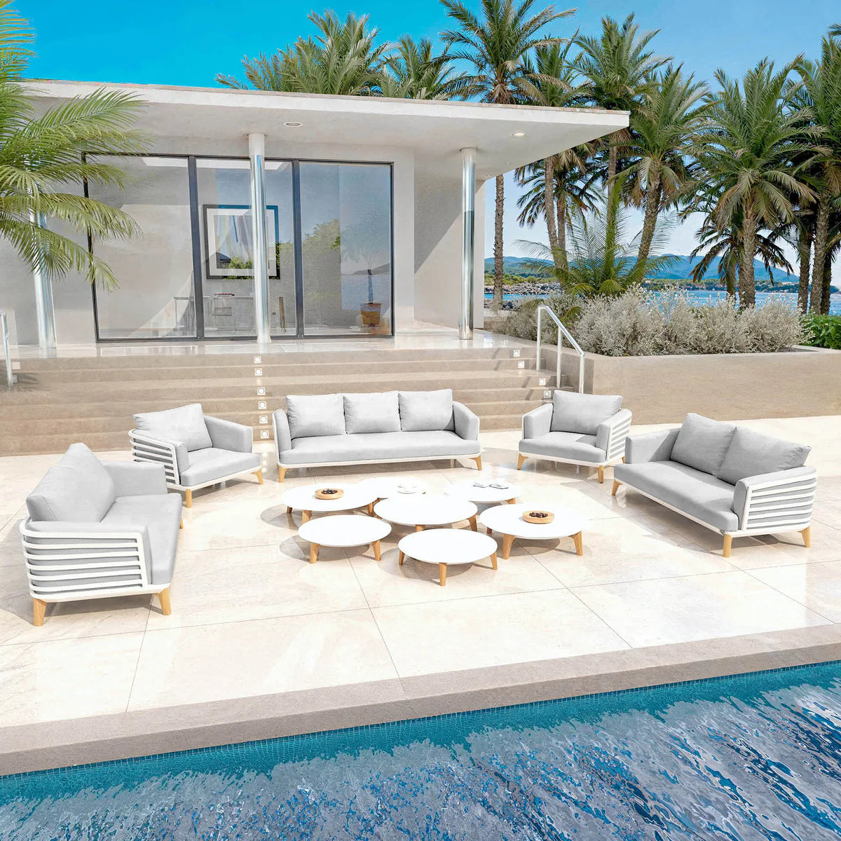 Lounge-set Monte Carlo - 9 Plätze (UK)