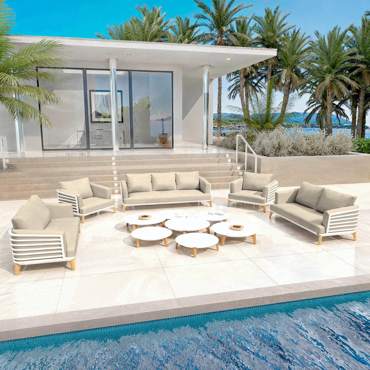 Lounge-set Monte Carlo - 9 Plätze (UK)
