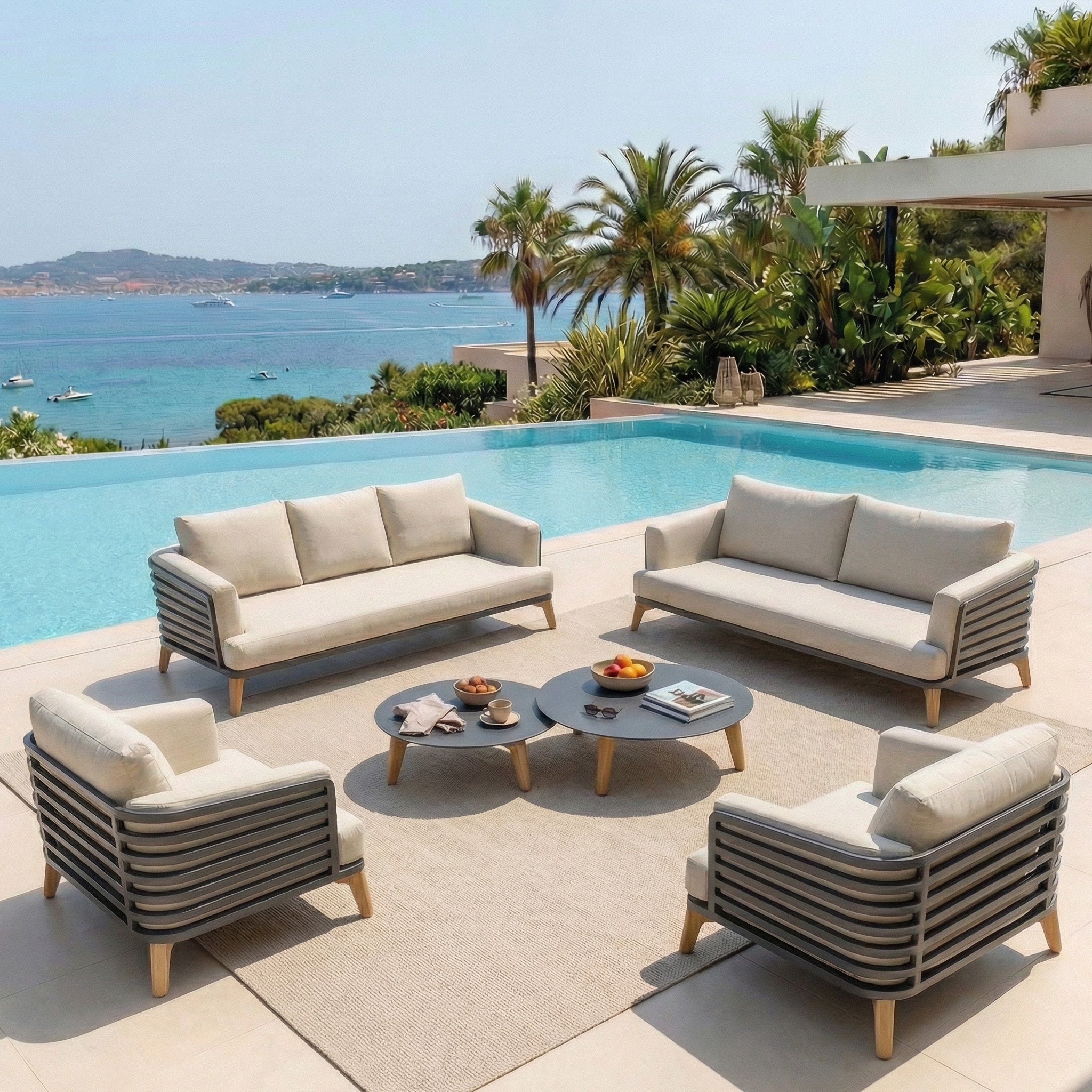 Conjunto de jardim Monte Carlo - 7 lugares