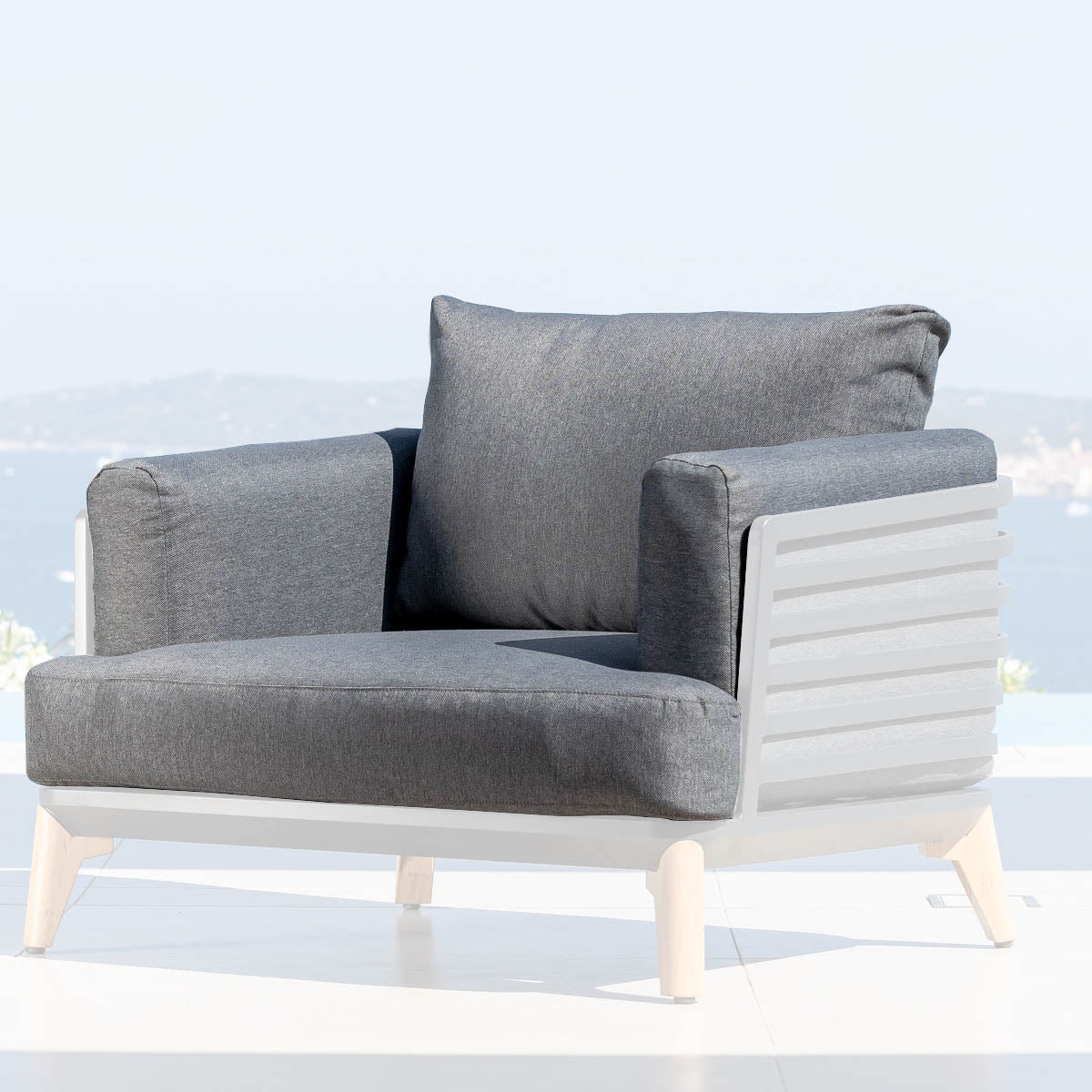 Cushion covers for Monte Carlo armchair