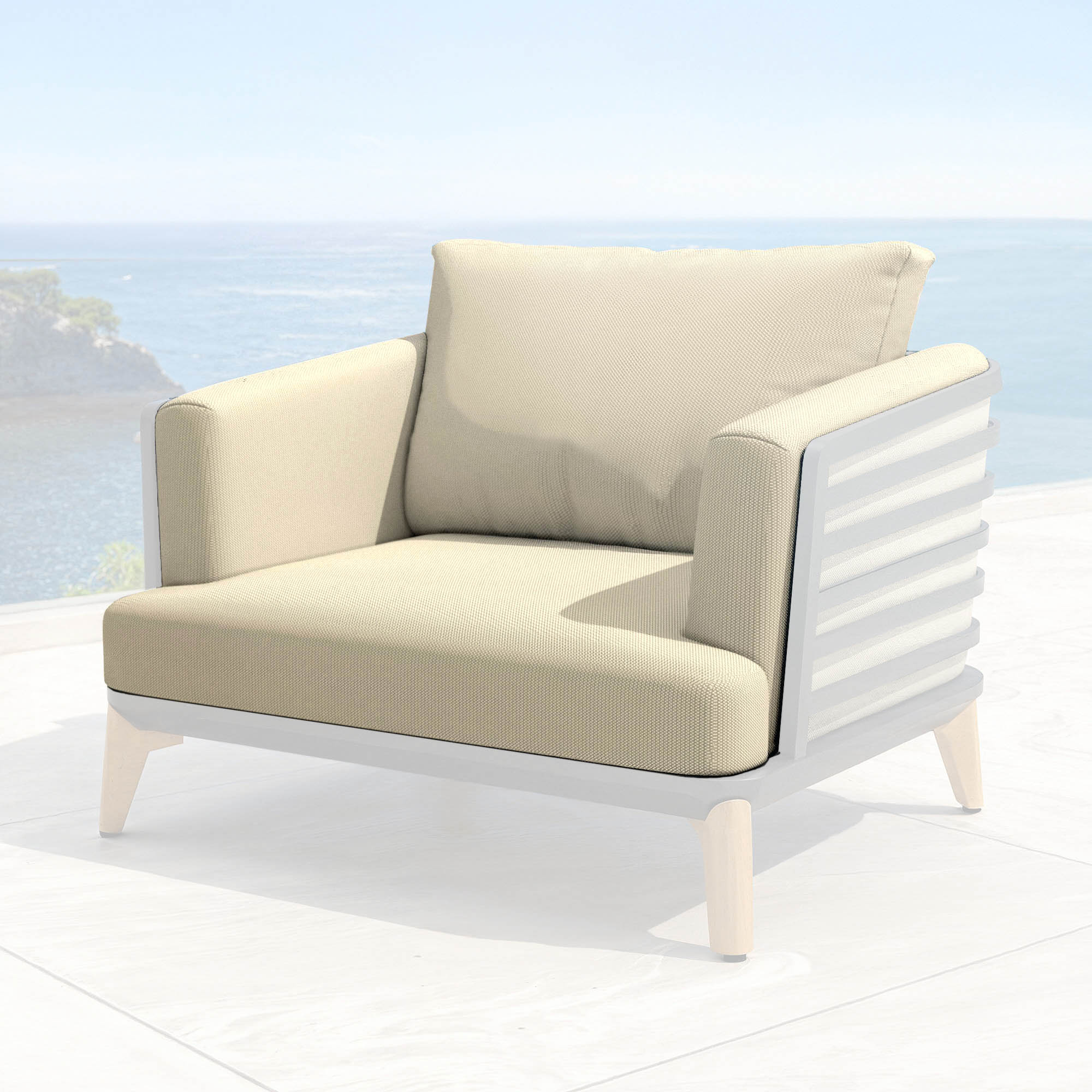 Cushion covers for Monte Carlo armchair