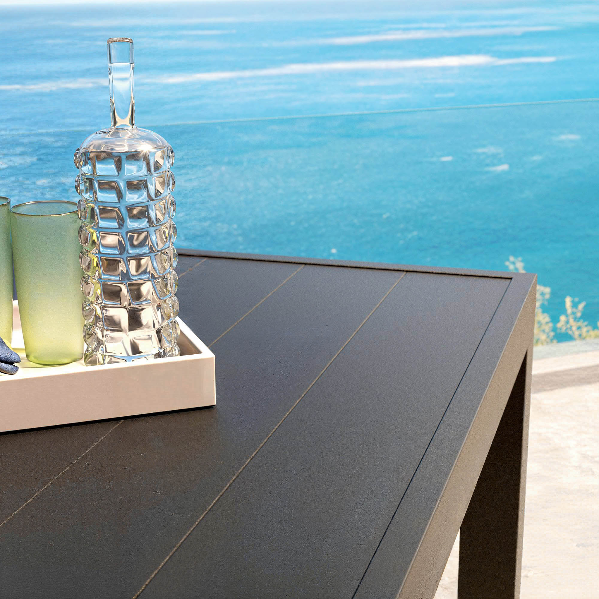 Table de jardin fixe rectangulaire Murano 10 places ( 240x120cm)