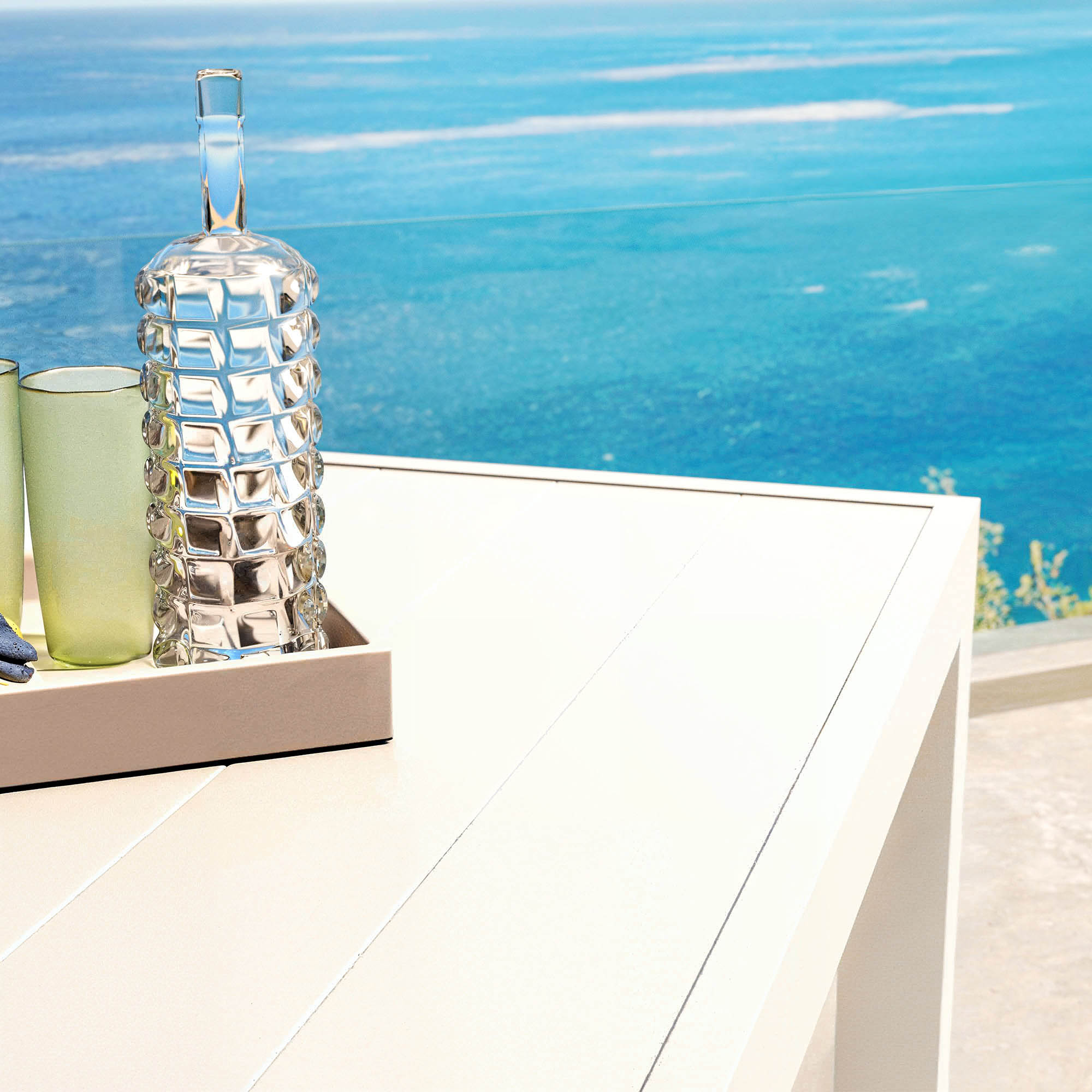 Table de jardin fixe rectangulaire Murano 10 places ( 240x120cm)