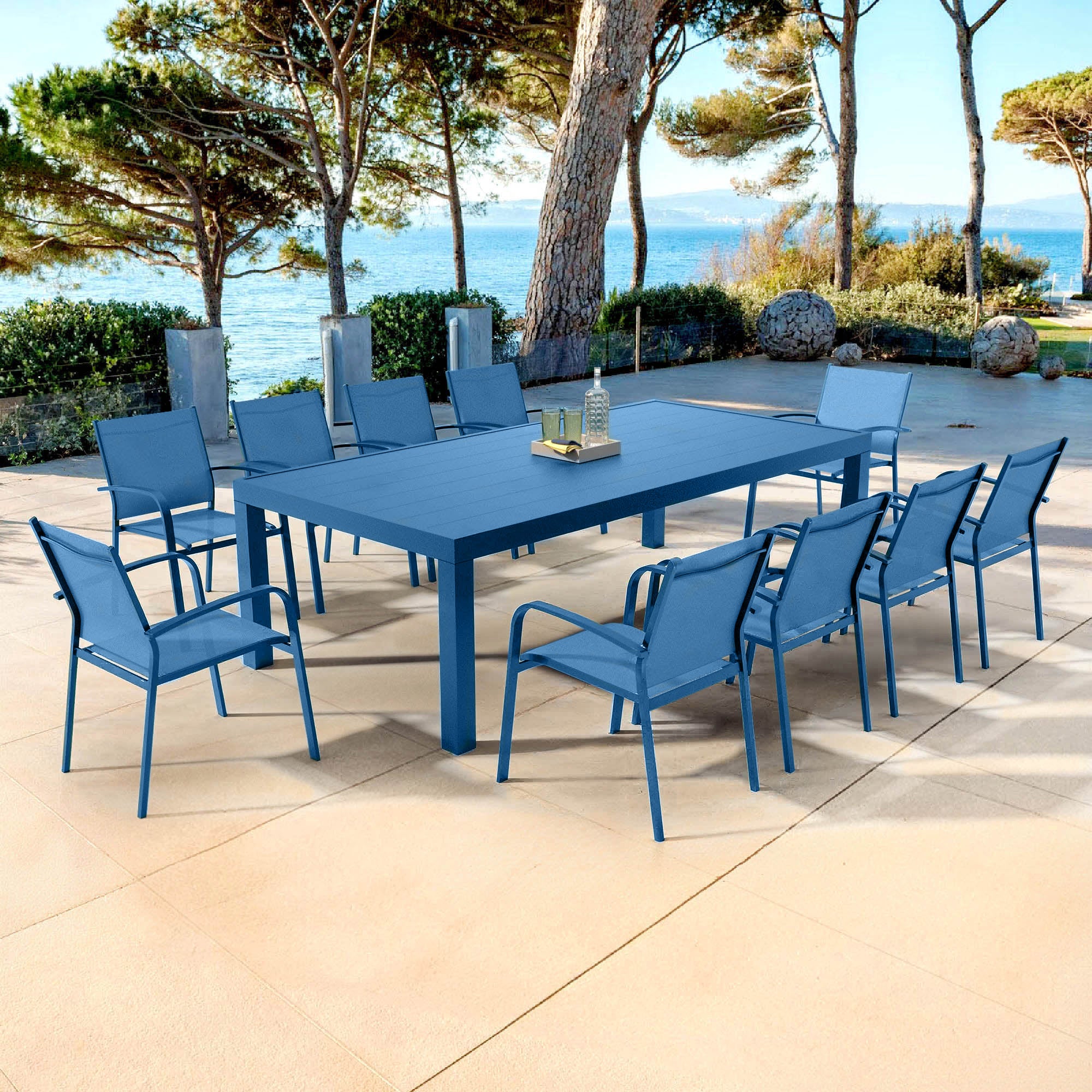 Fauteuil de jardin alu empilable Murano