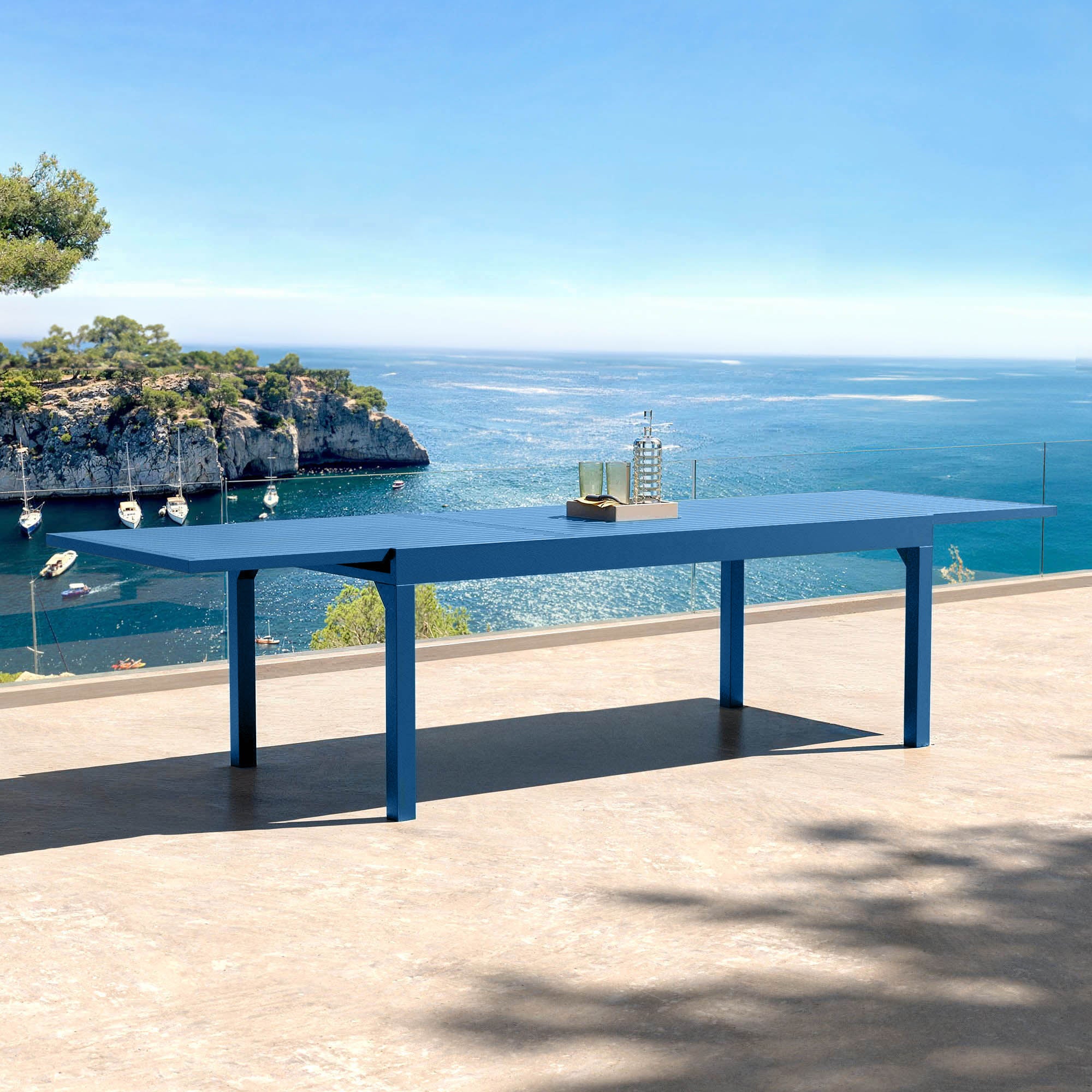 Table de jardin extensible 12 places Aluminium Murano (320 x 100 cm)
