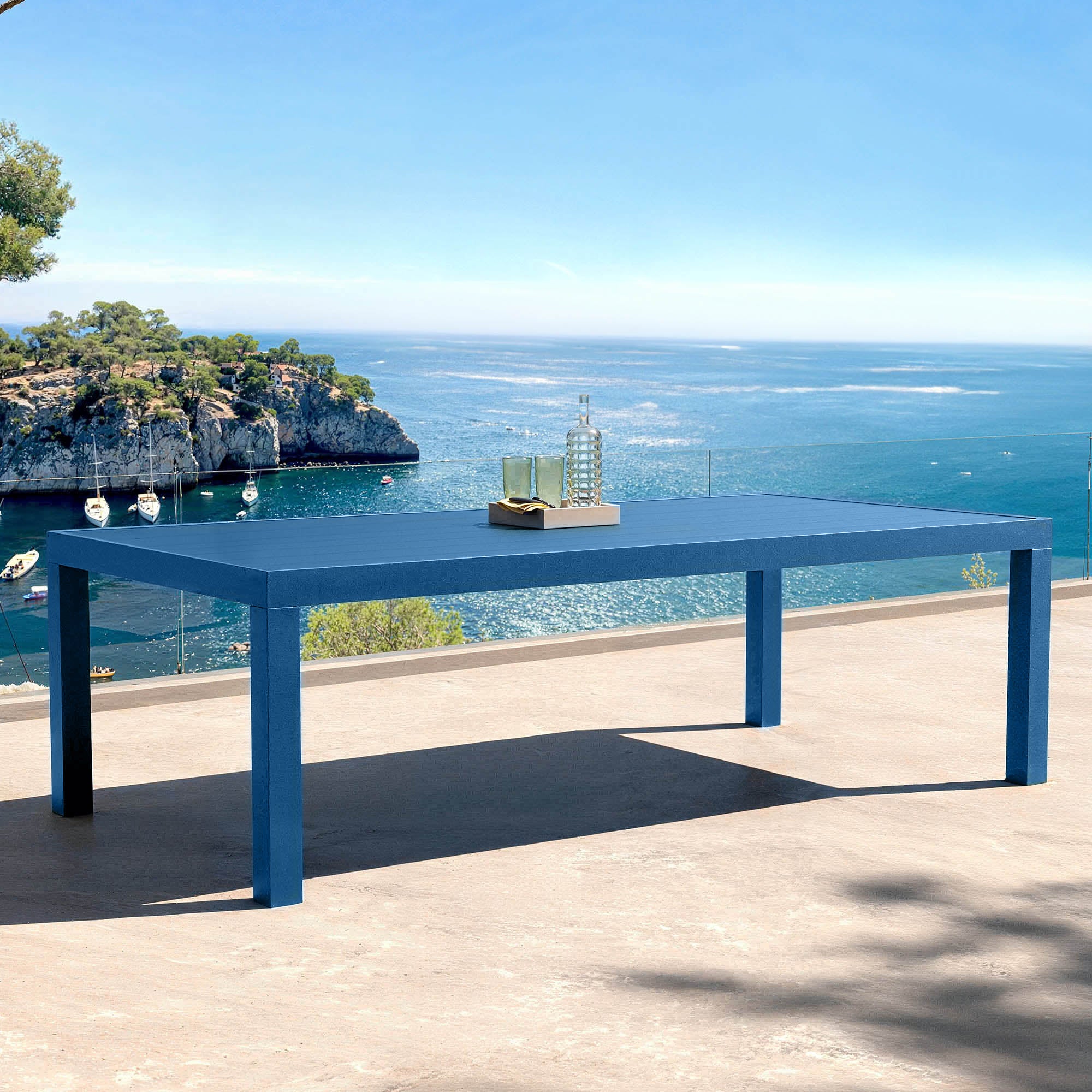 Murano Aluminum 8-Seater Garden Table (210 x 100 cm)