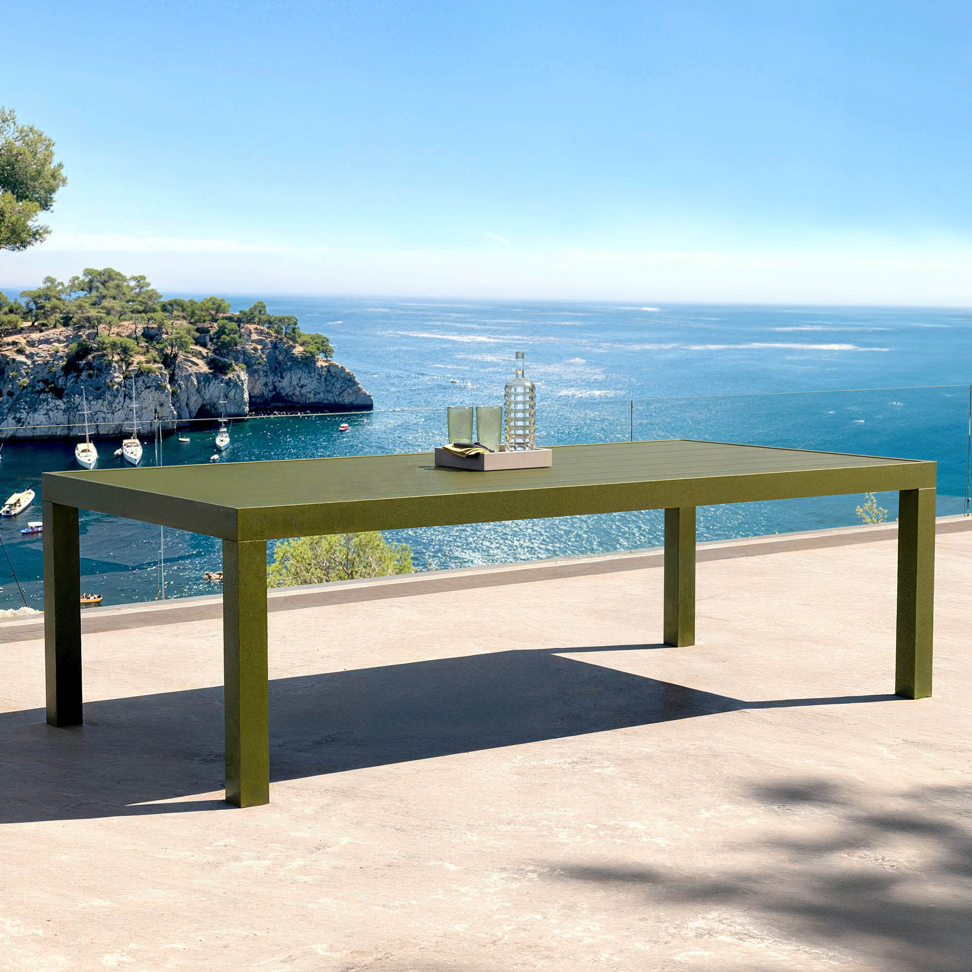 Table de jardin fixe rectangulaire Murano 10 places ( 240x120cm)
