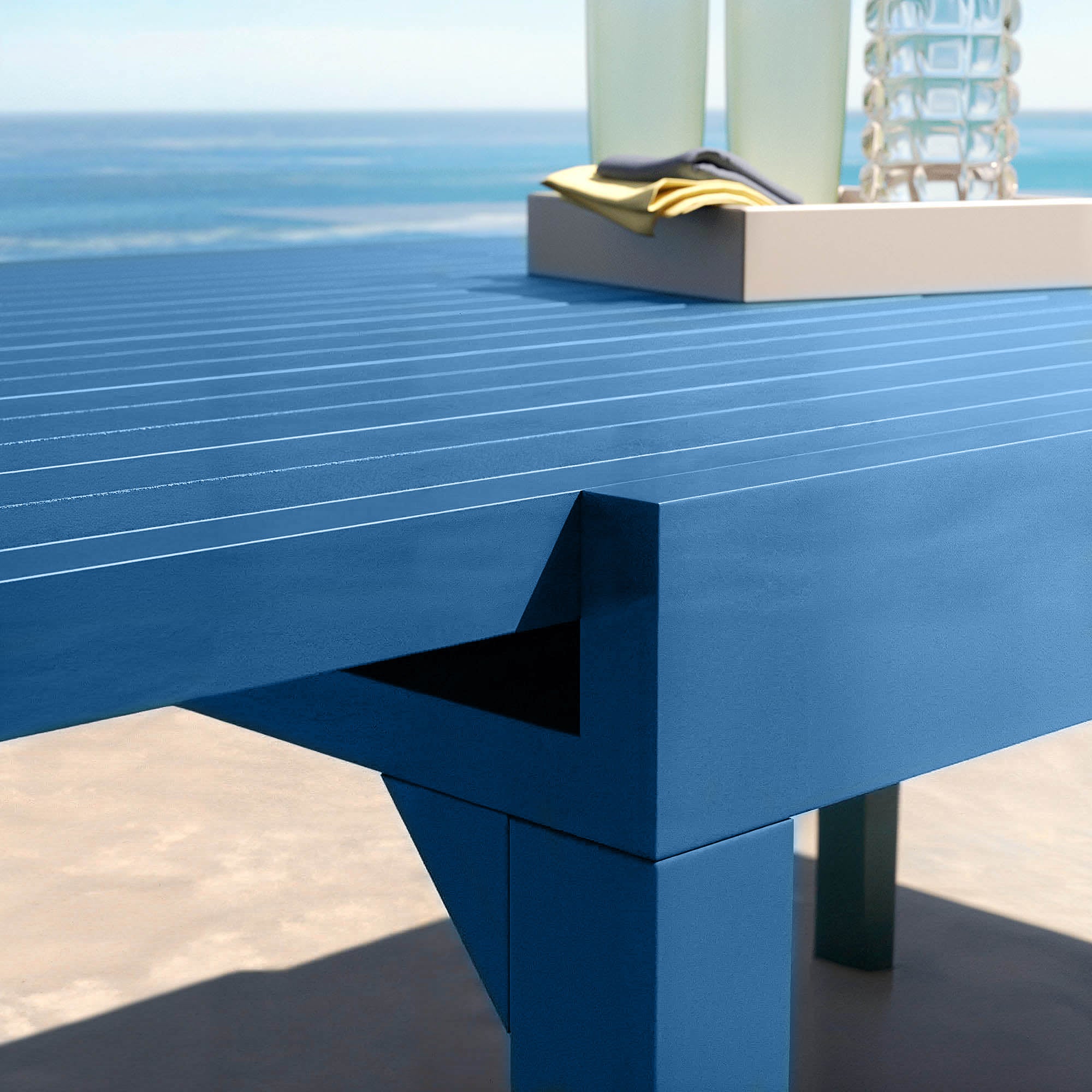 Table de jardin extensible 12 places Aluminium Murano (320 x 100 cm)