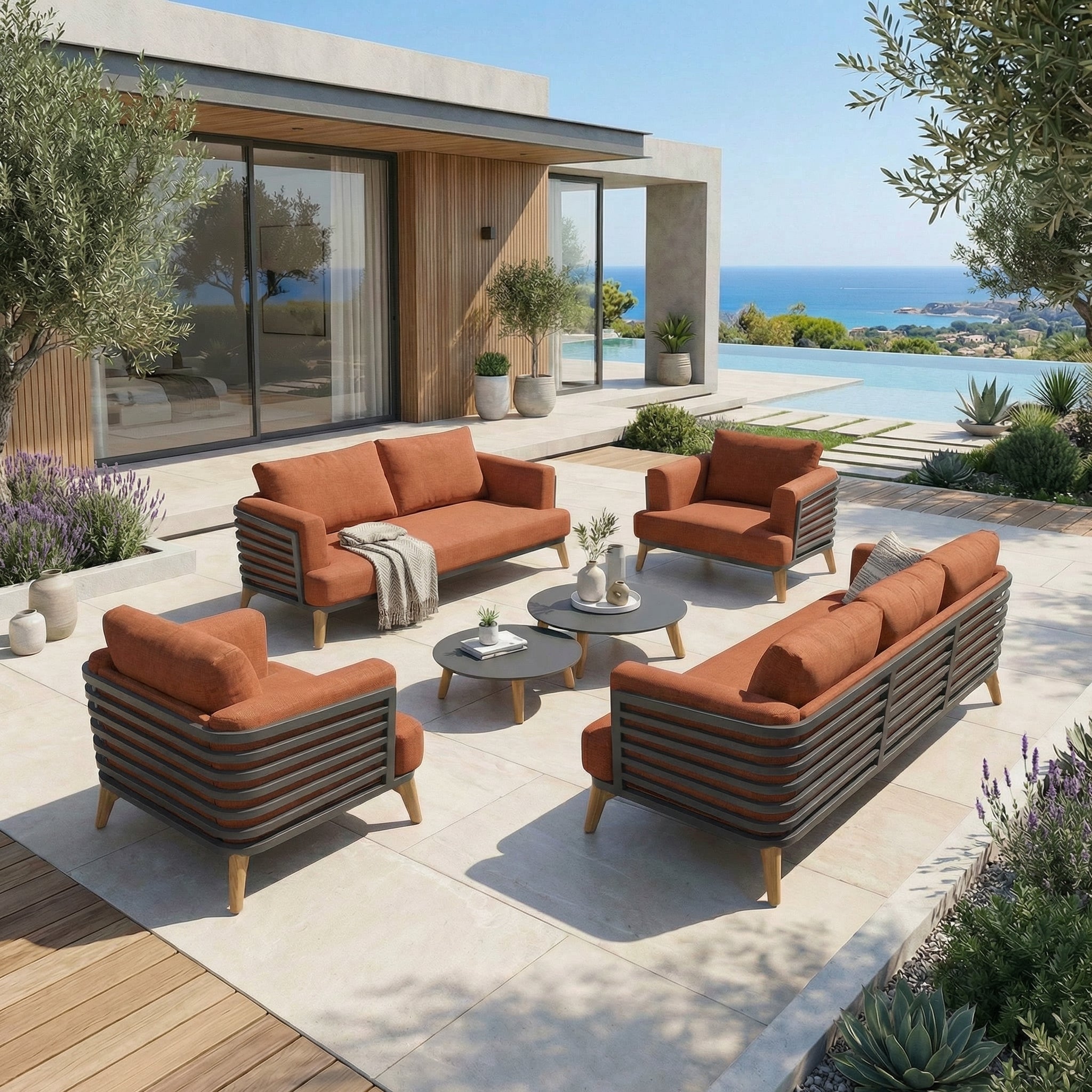 Lounge-set Monte Carlo - 7 Plätze